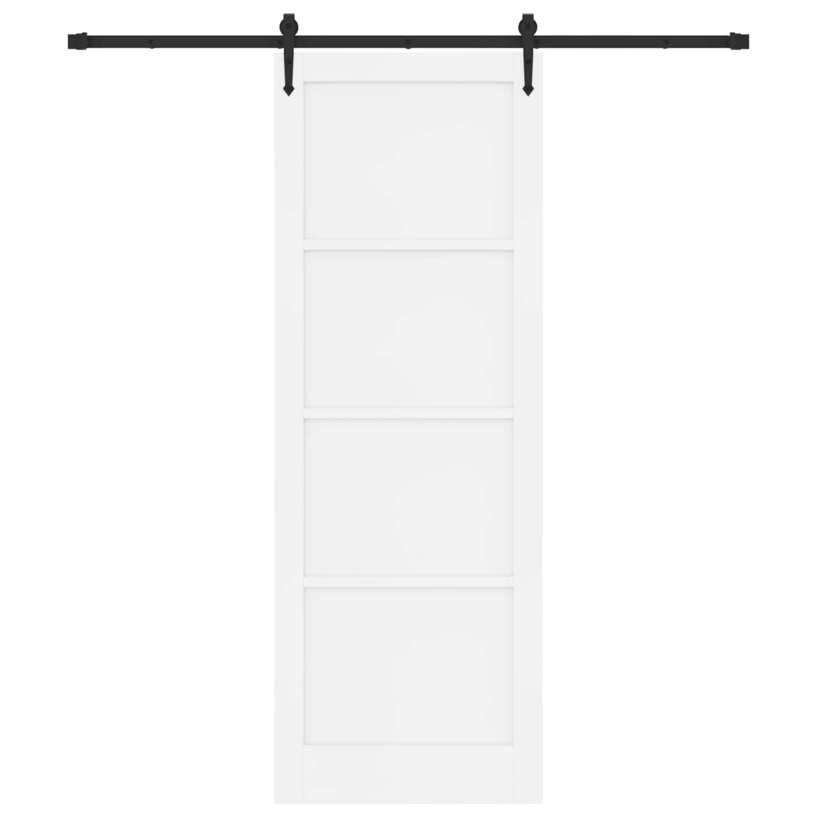 Klizna vrata ORKDAL Bijela 83 x 232 cm Masivna borovina