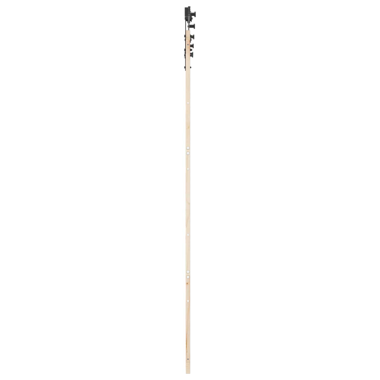 Klizna vrata 80 x 208 cm Masivna borovina Prirodna
