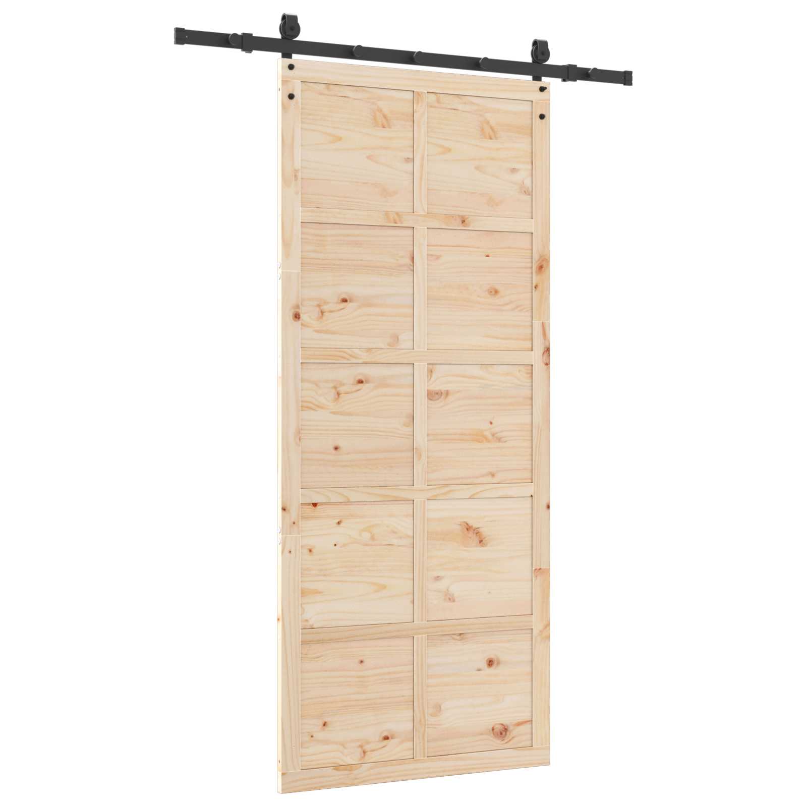Klizna vrata Prirodna 80 x 208 cm Masivna borovina