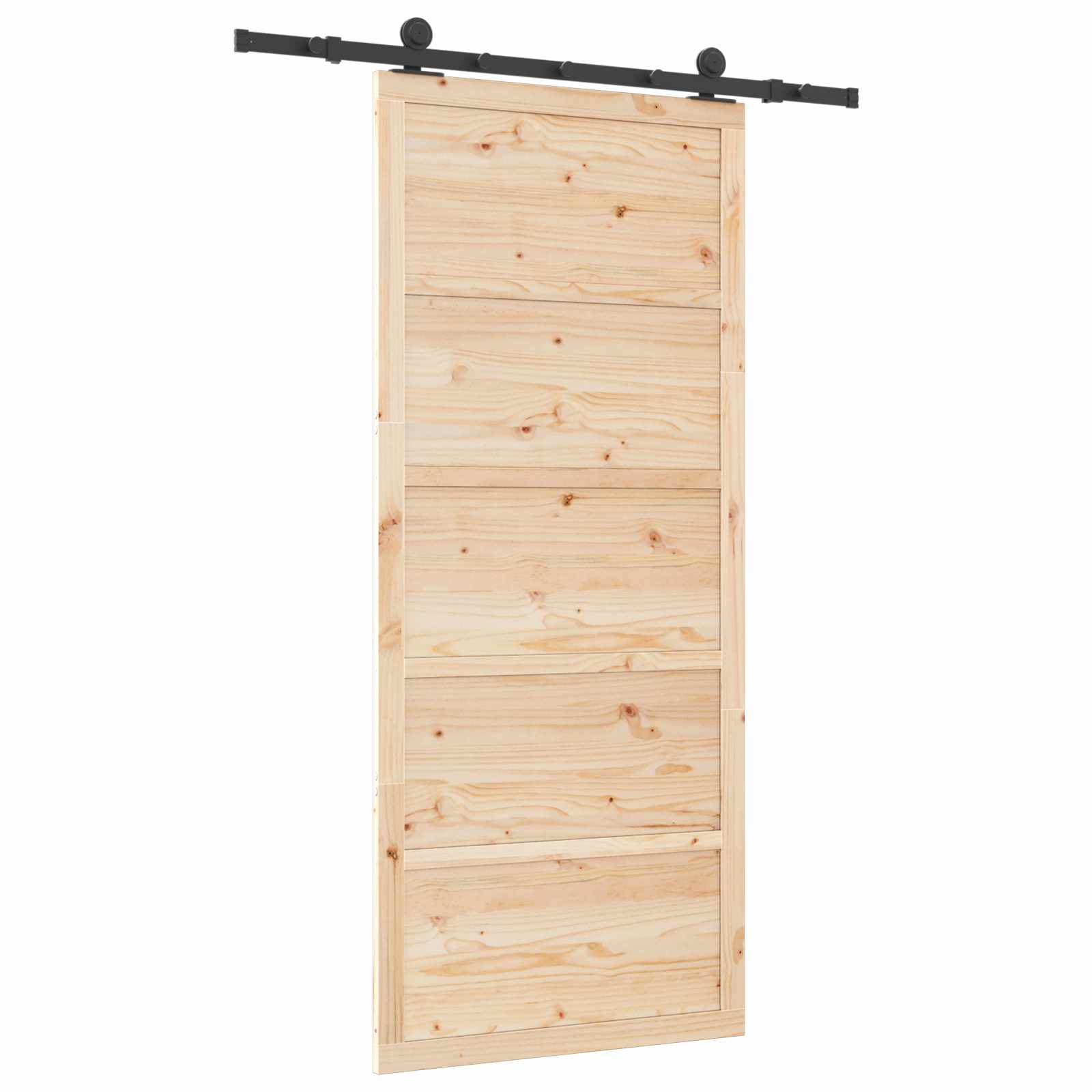 Klizna vrata Prirodna 80 x 208 cm Masivna borovina