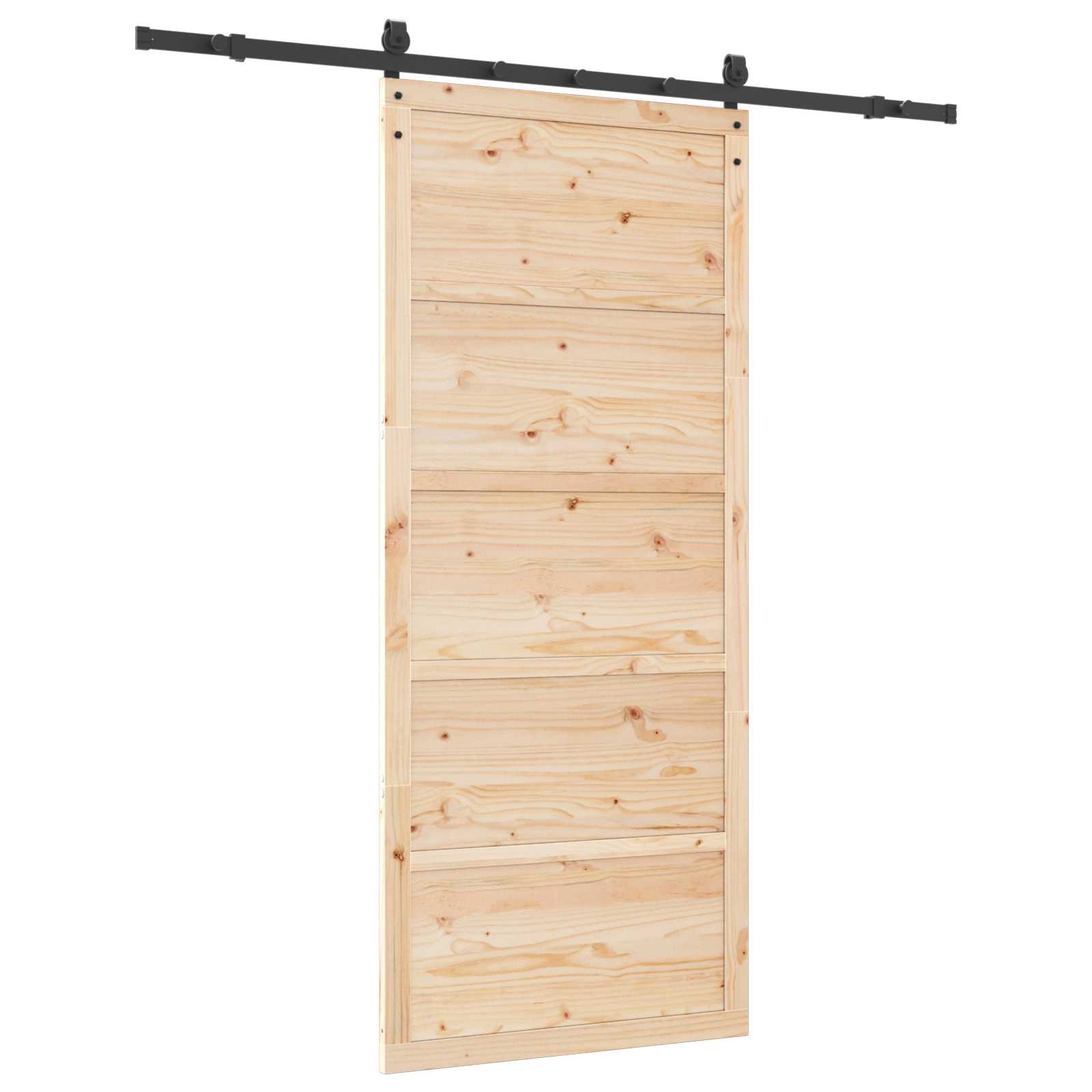 Klizna vrata Prirodna 80 x 208 cm Masivna borovina