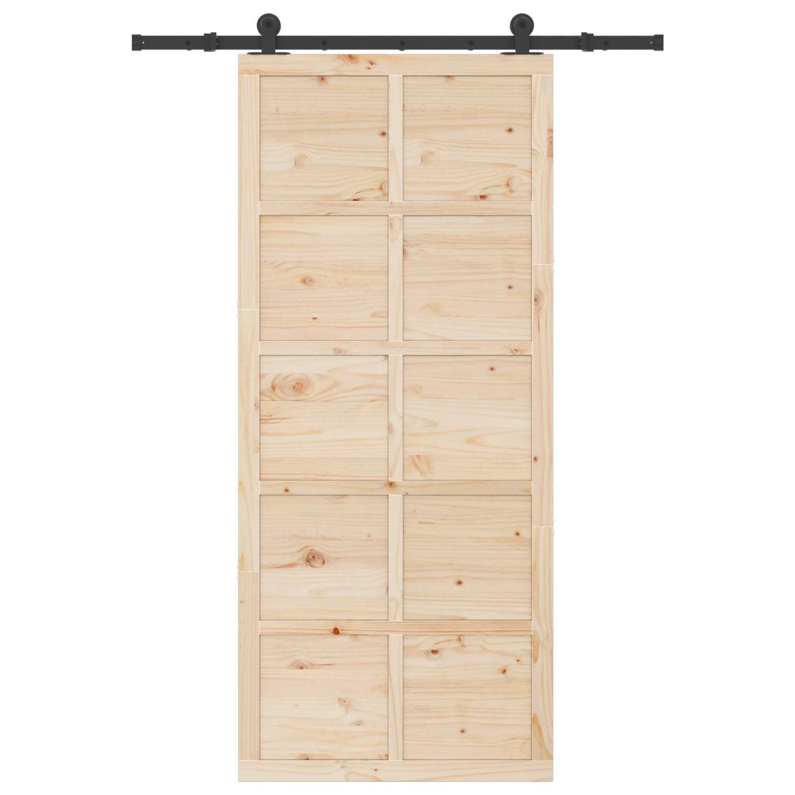 Klizna vrata Prirodna 80 x 208 cm Masivna borovina