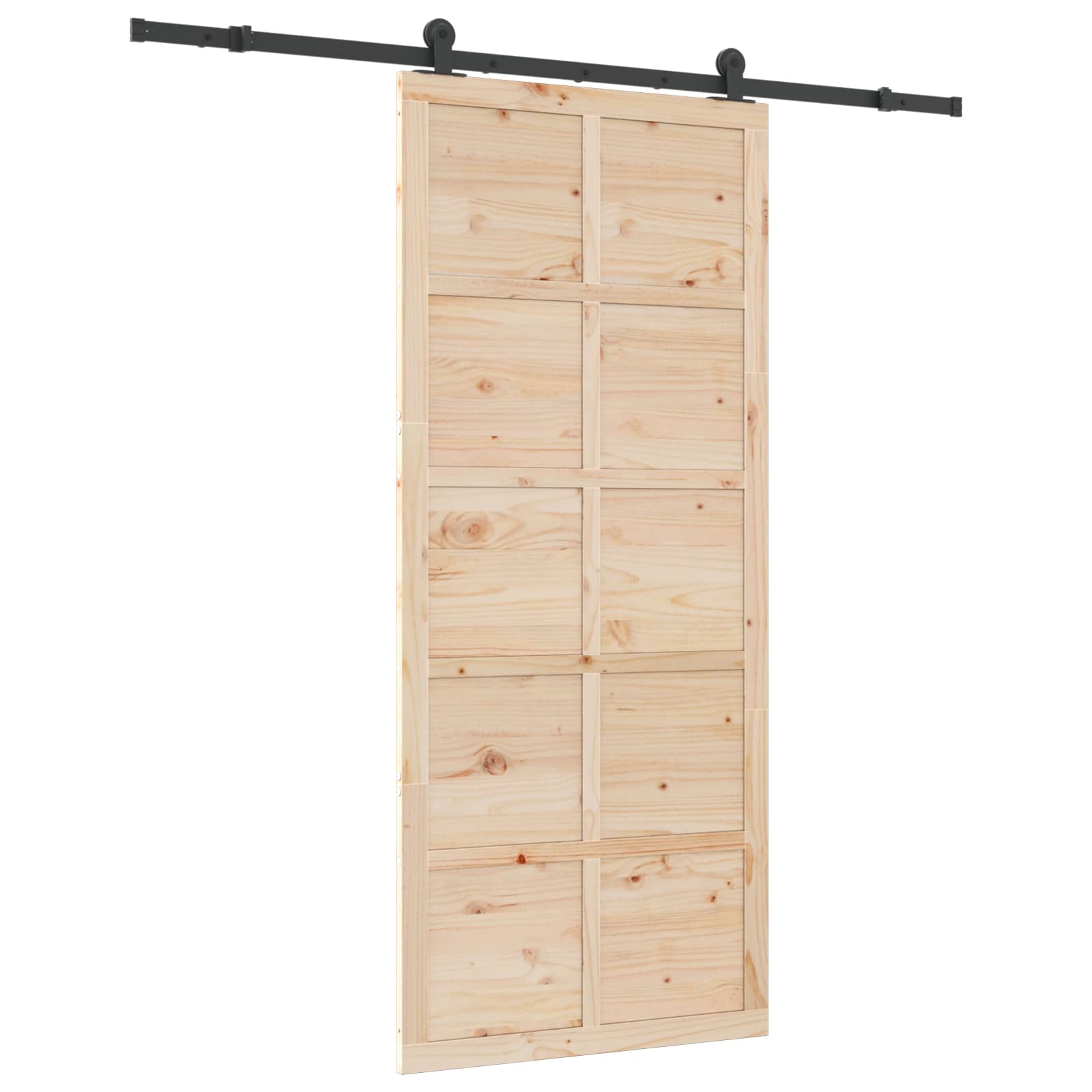 Klizna vrata Prirodna 100 x 208 cm Masivna borovina
