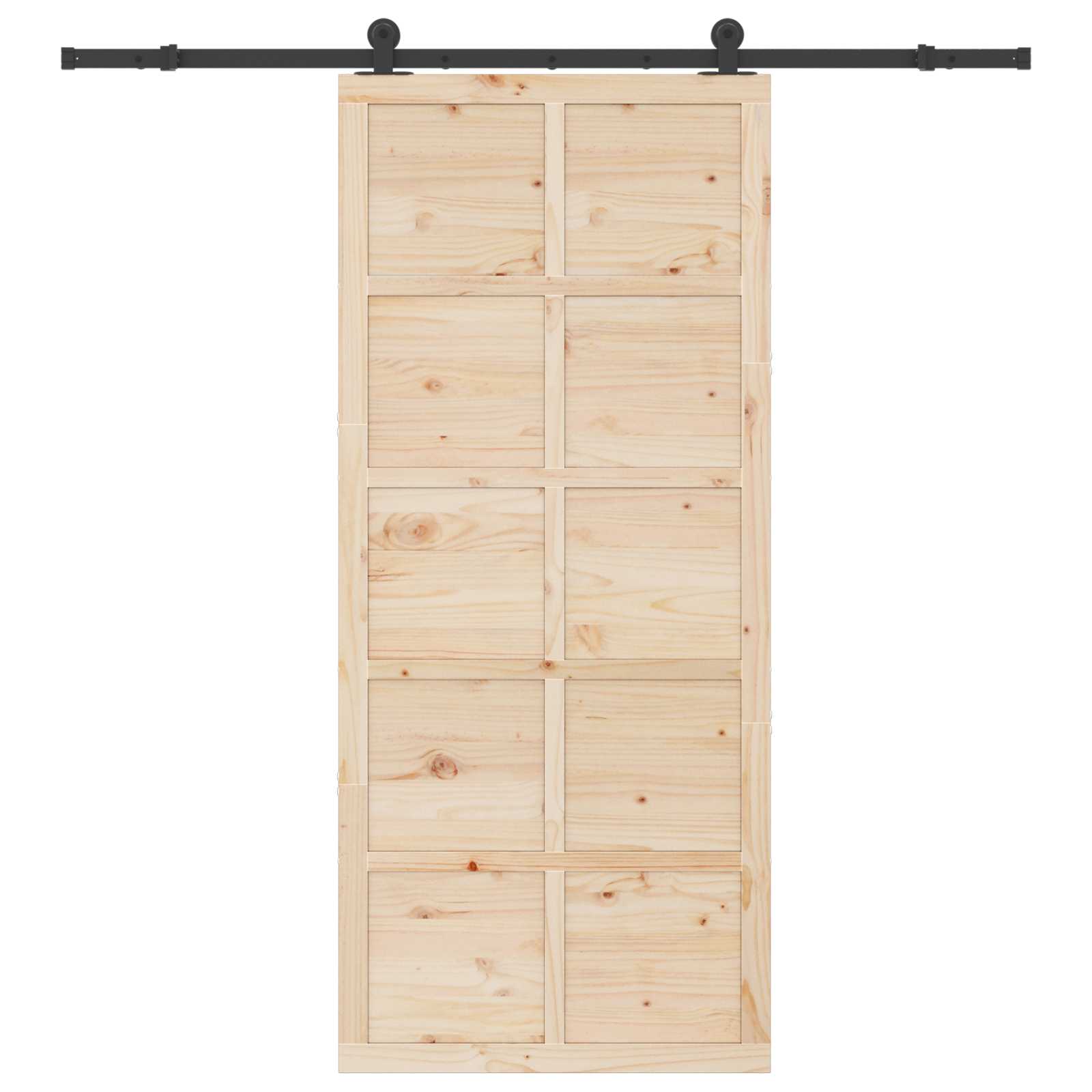 Klizna vrata Prirodna 90 x 208 cm Masivna borovina