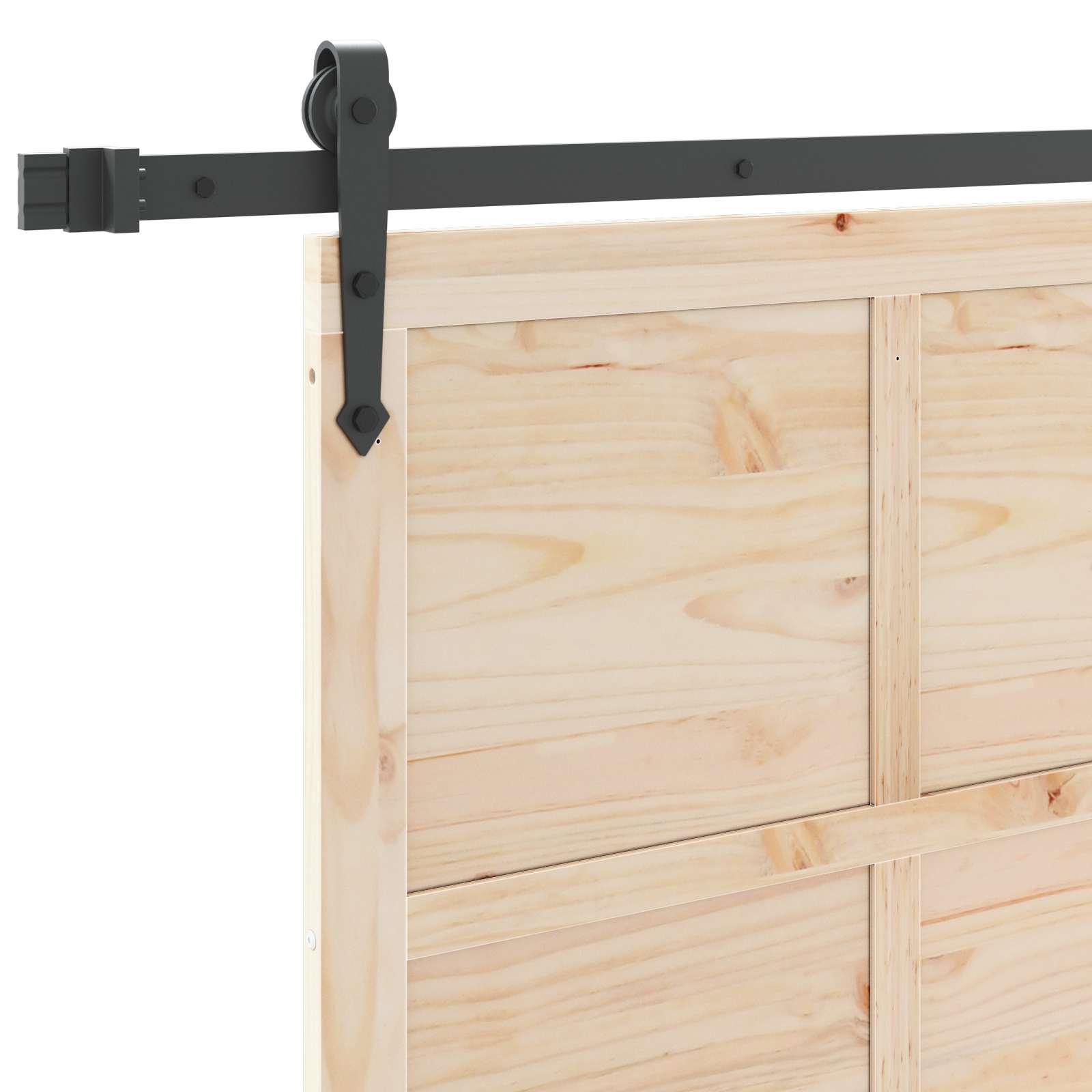 Klizna vrata Prirodna 90 x 208 cm Masivna borovina