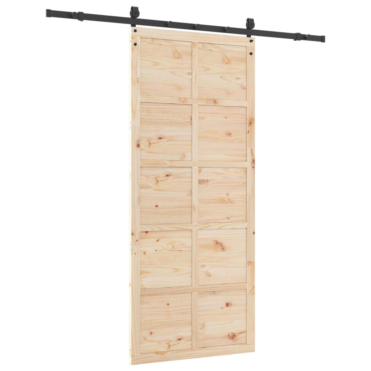 Klizna vrata Prirodna 90 x 208 cm Masivna borovina