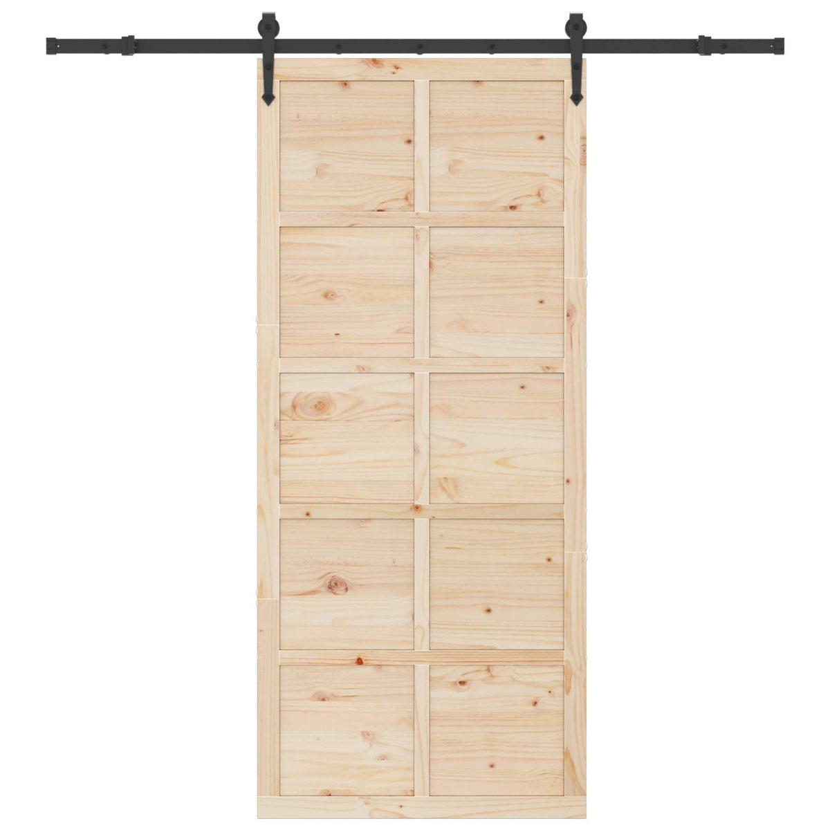 Klizna vrata Prirodna 90 x 208 cm Masivna borovina
