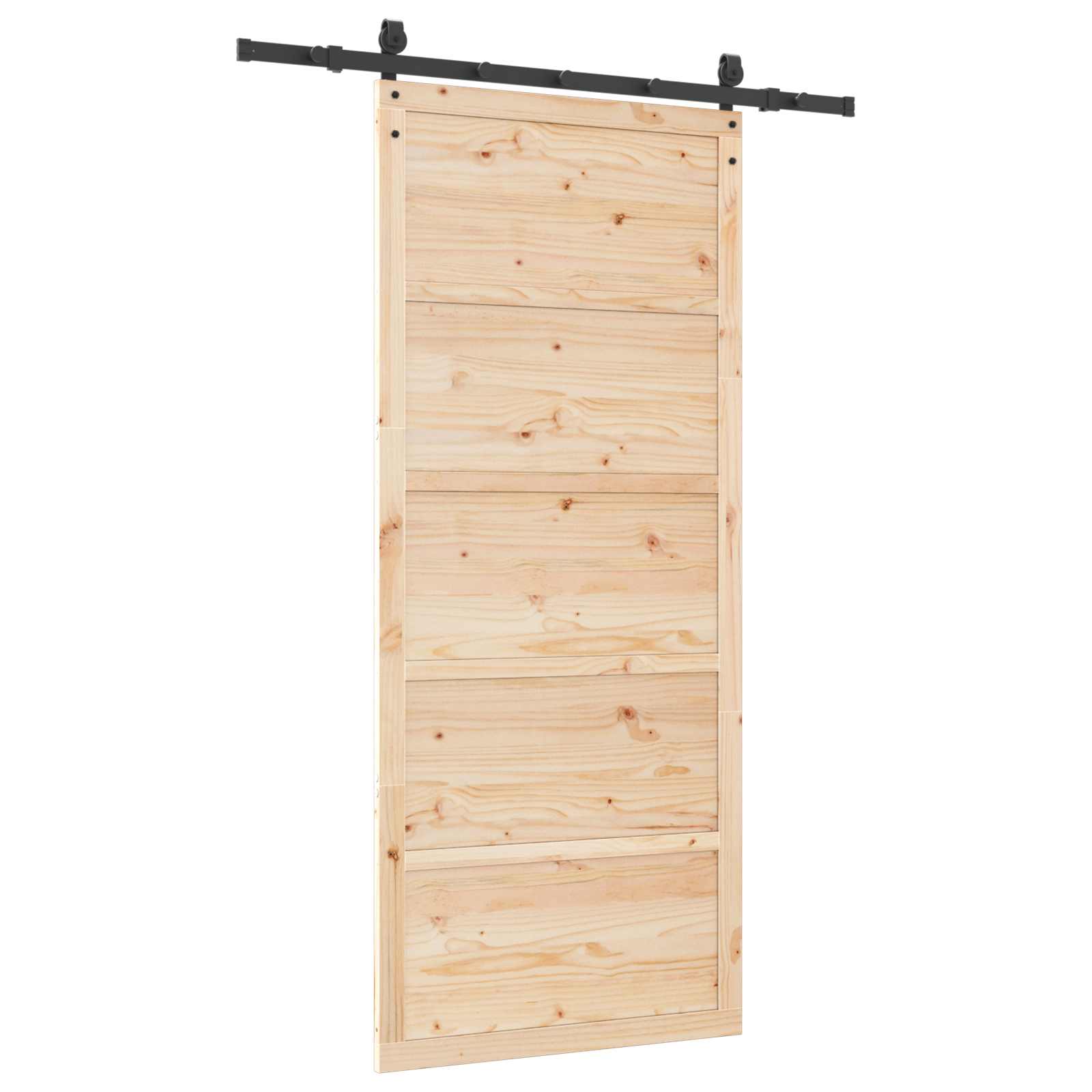 Klizna vrata Prirodna 80 x 208 cm Masivna borovina