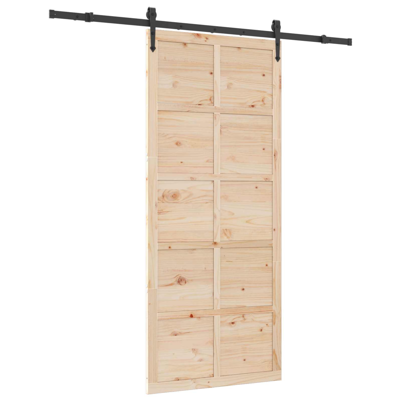 Klizna vrata Prirodna 80 x 208 cm Masivna borovina