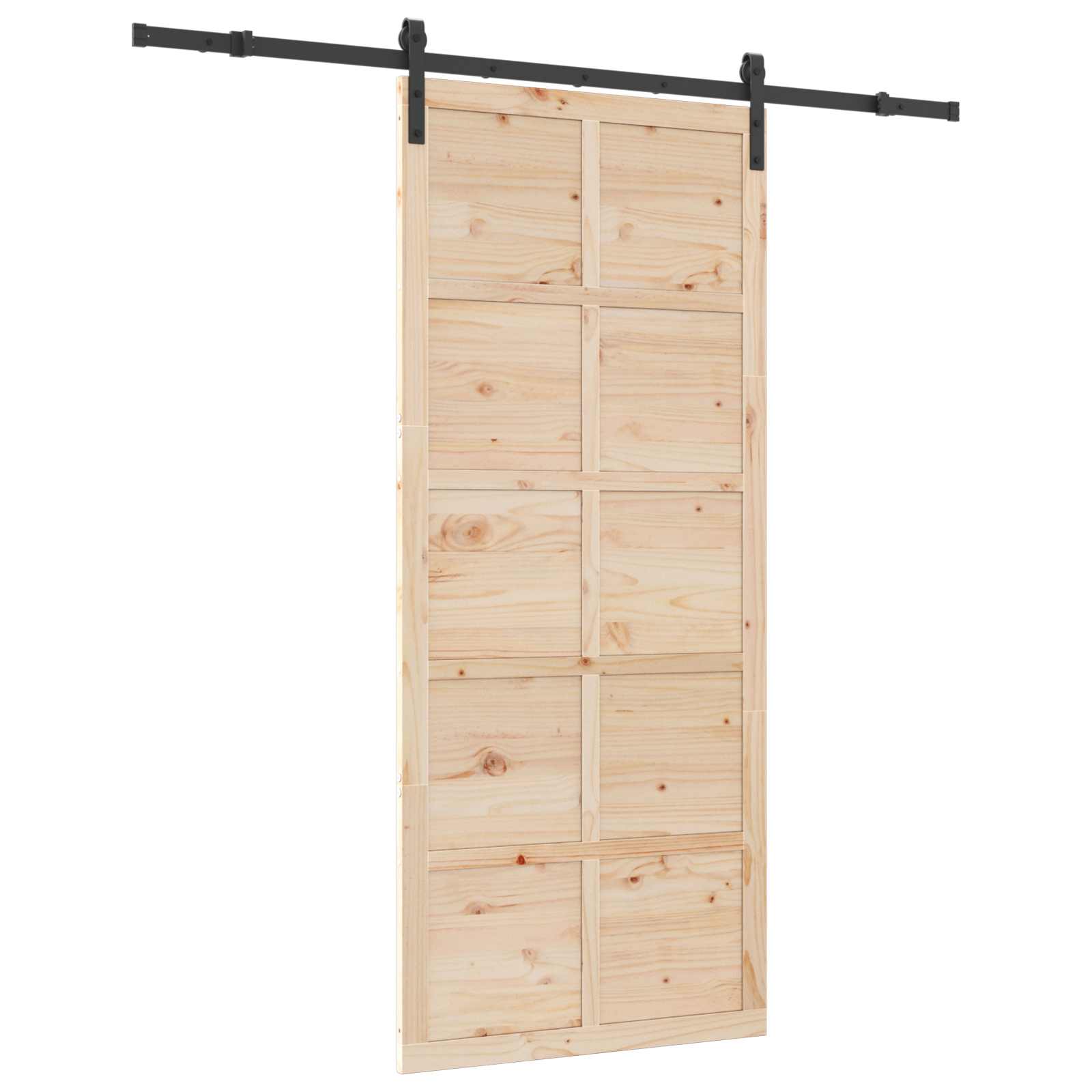 Klizna vrata Prirodna 80 x 208 cm Masivna borovina