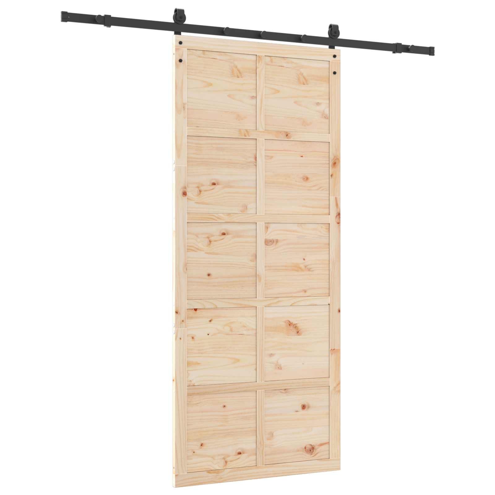 Klizna vrata Prirodna 90 x 208 cm Masivna borovina