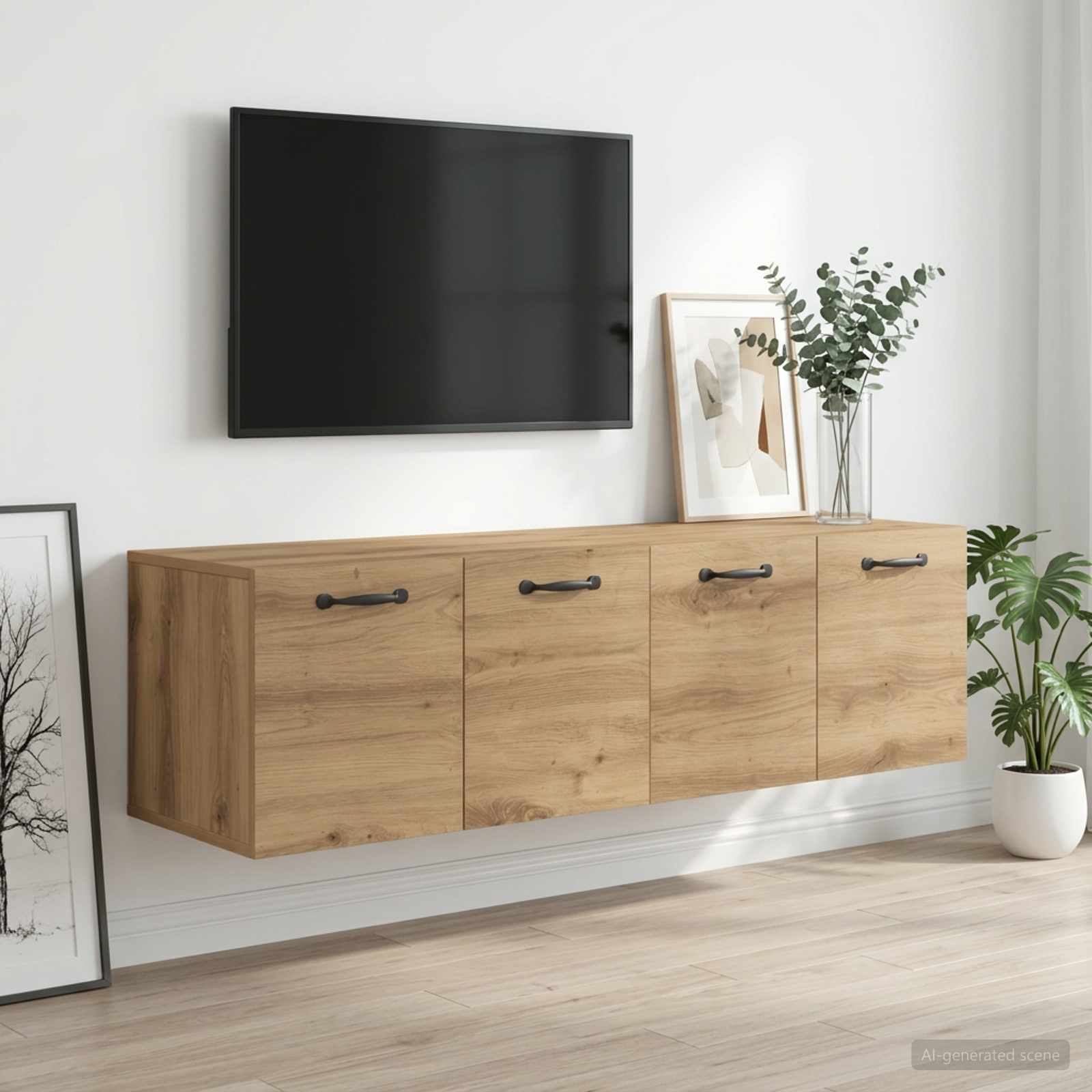 Ormar za Zid 2 kom. 120 x 36.5 x 35 cm Konstruirano drvo