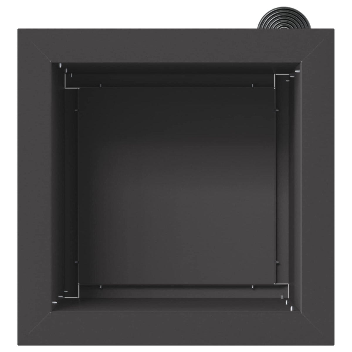 Vrtna posuda za sadnju s LED svjetlom Crna 30 x 30 x 30 cm