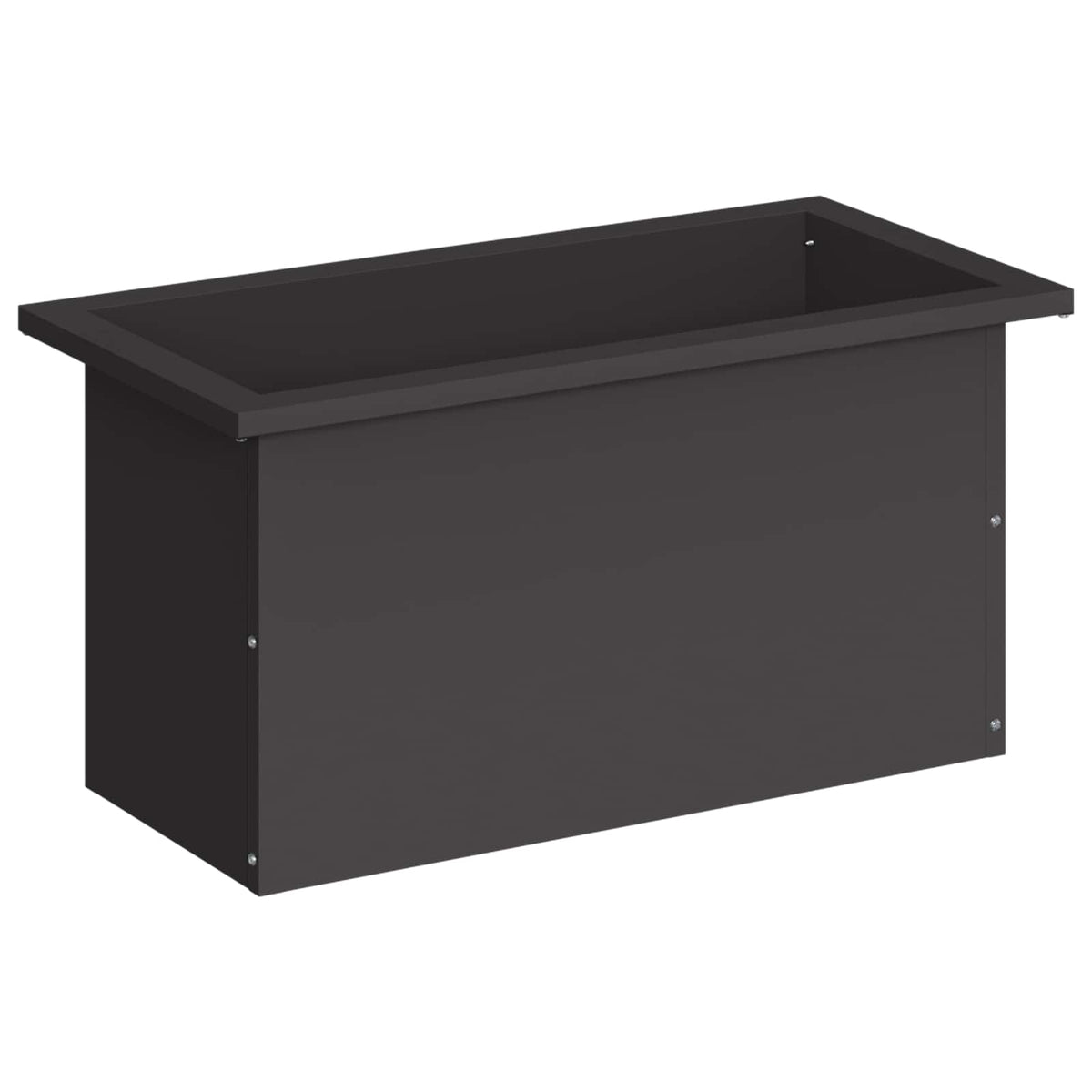 Vrtna posuda za sadnju s LED svjetlom Crna 30 x 60 x 30 cm