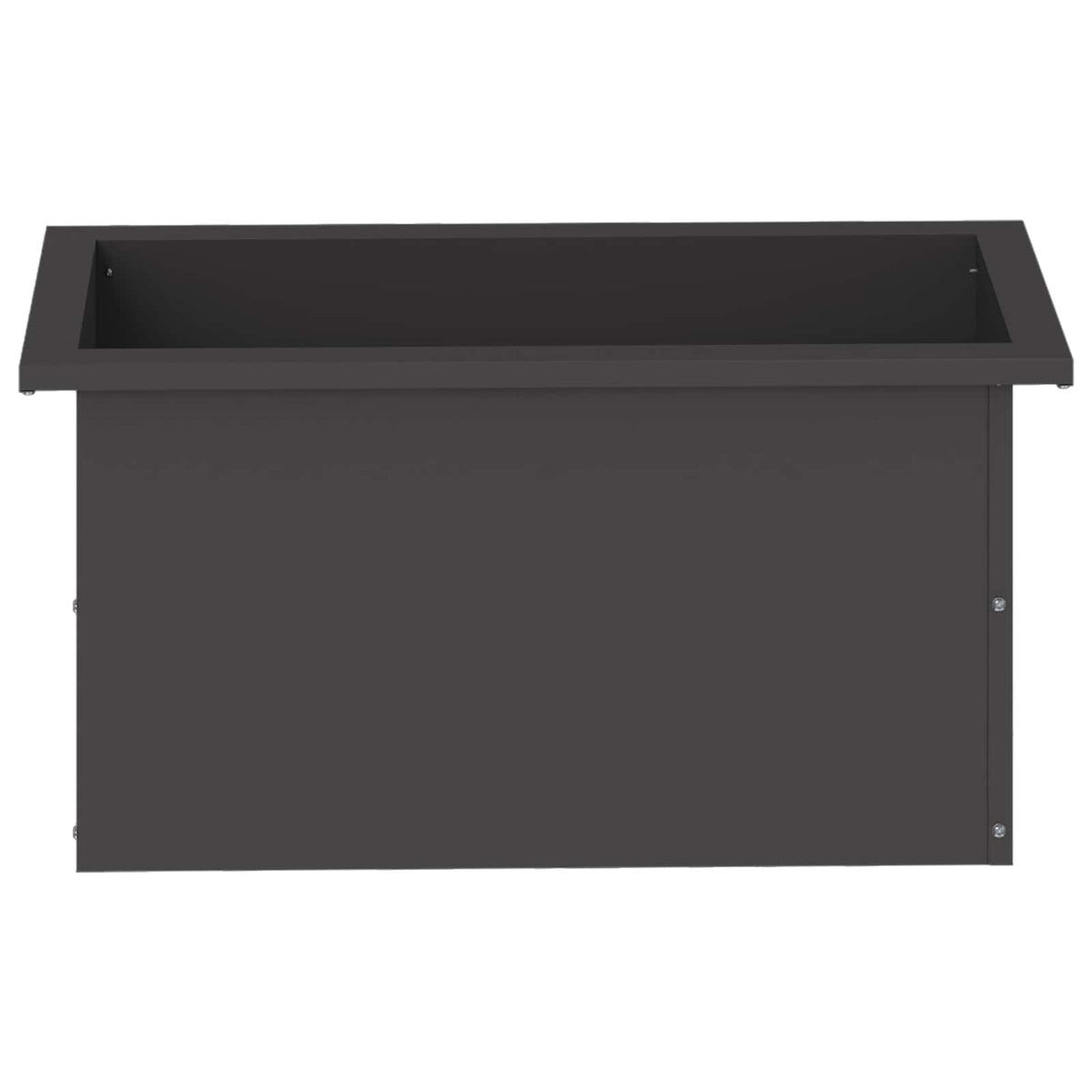 Vrtna posuda za sadnju s LED svjetlom Crna 30 x 60 x 30 cm