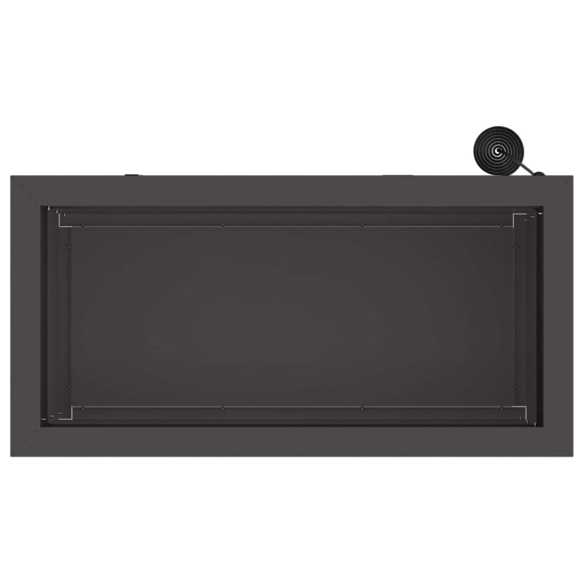 Vrtna posuda za sadnju s LED svjetlom Crna 30 x 60 x 30 cm