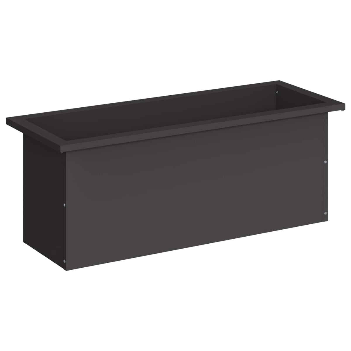 Vrtna posuda za sadnju s LED svjetlom Crna 30 x 80 x 30 cm