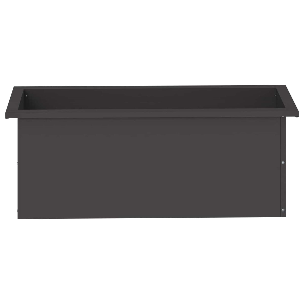 Vrtna posuda za sadnju s LED svjetlom Crna 30 x 80 x 30 cm