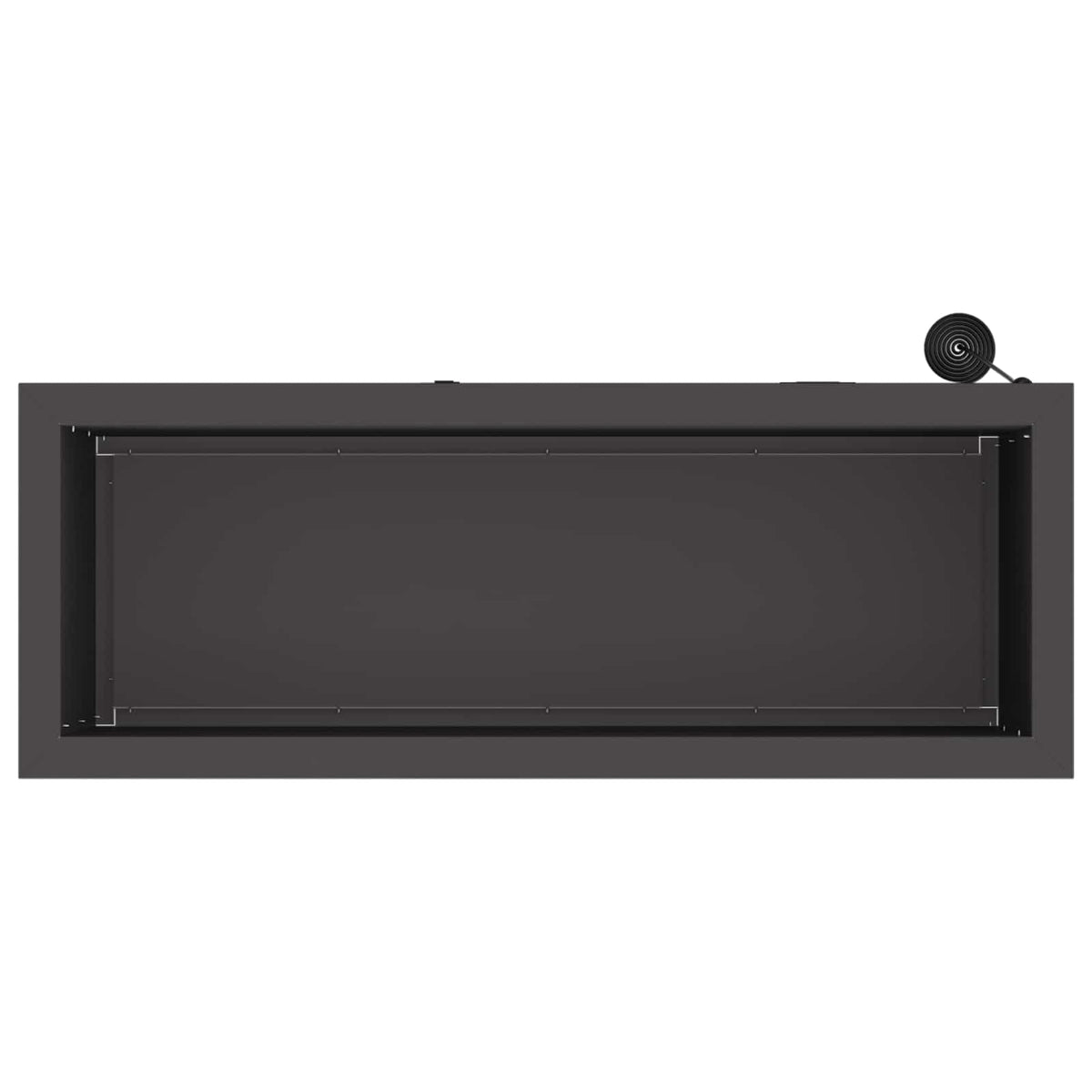 Vrtna posuda za sadnju s LED svjetlom Crna 30 x 80 x 30 cm