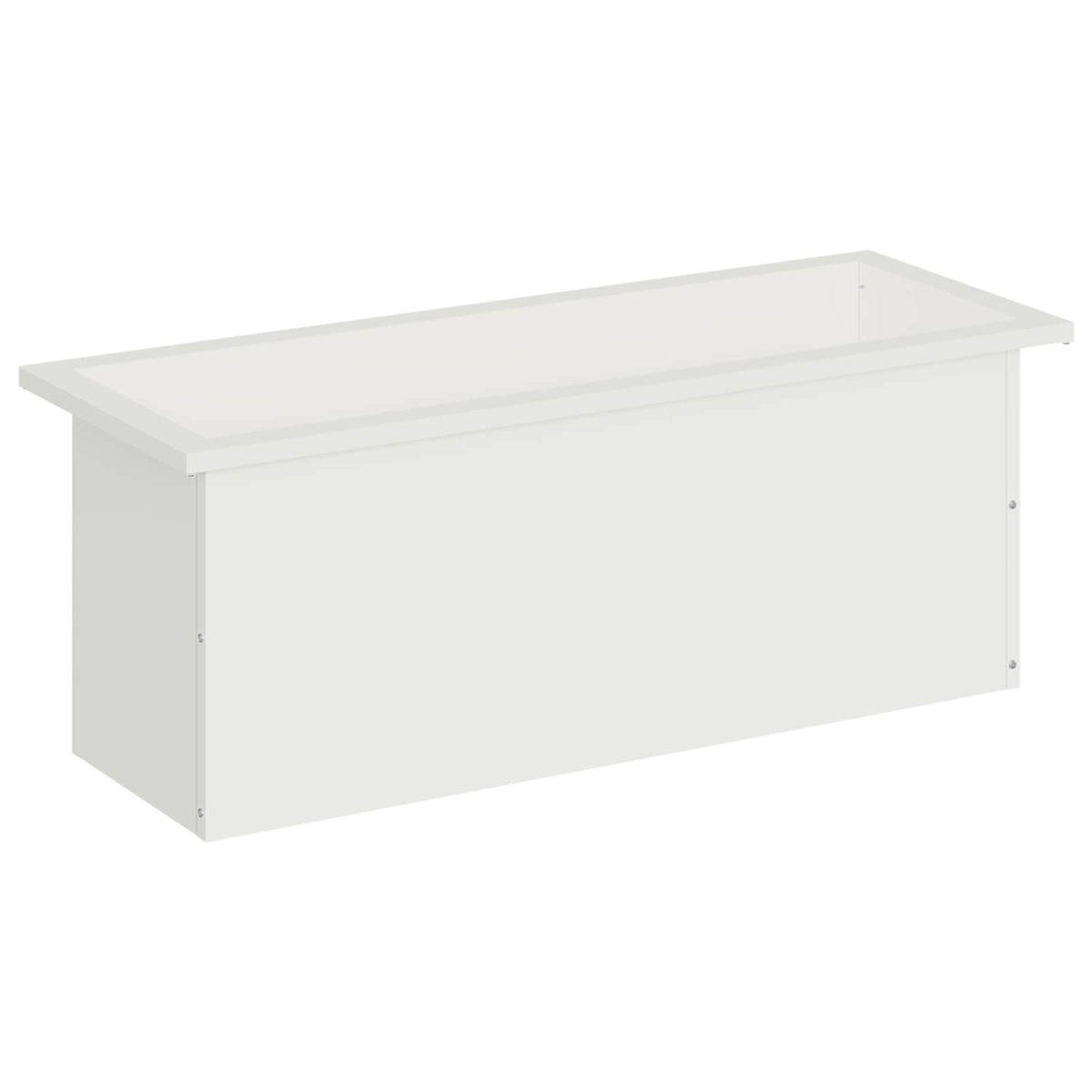 Vrtna posuda za sadnju s LED svjetlom Bijela 30 x 80 x 30 cm