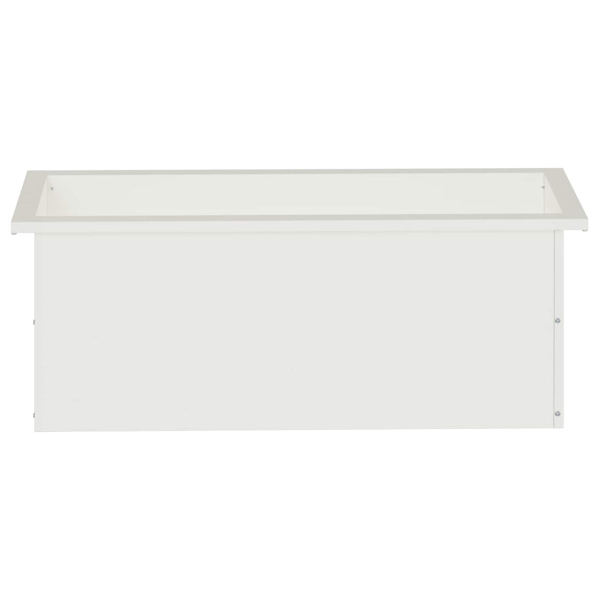 Vrtna posuda za sadnju s LED svjetlom Bijela 30 x 80 x 30 cm
