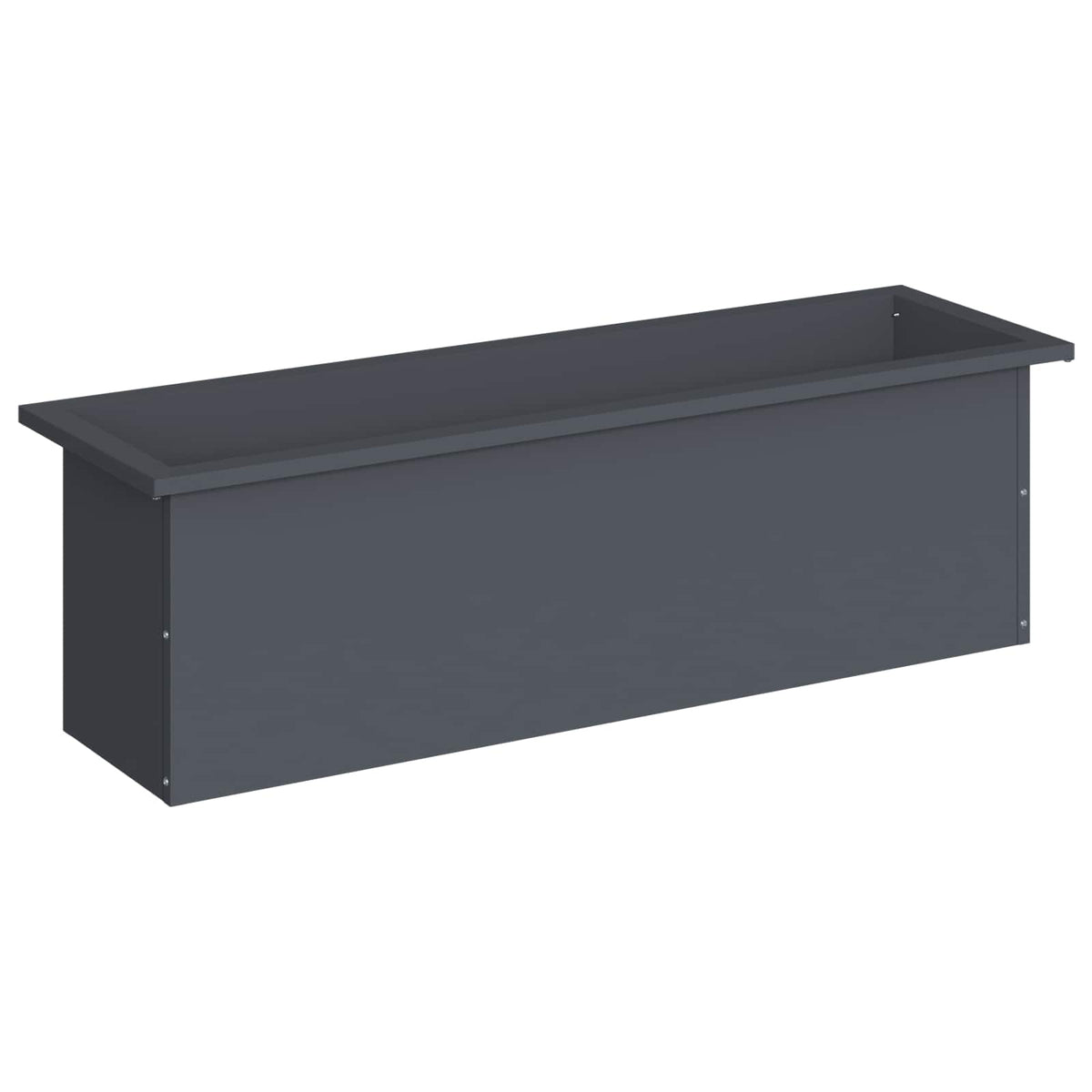 Vrtna posuda za sadnju s LED svjetlom Antracit 30 x 100 x 30 cm