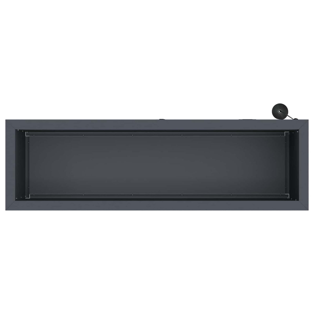 Vrtna posuda za sadnju s LED svjetlom Antracit 30 x 100 x 30 cm