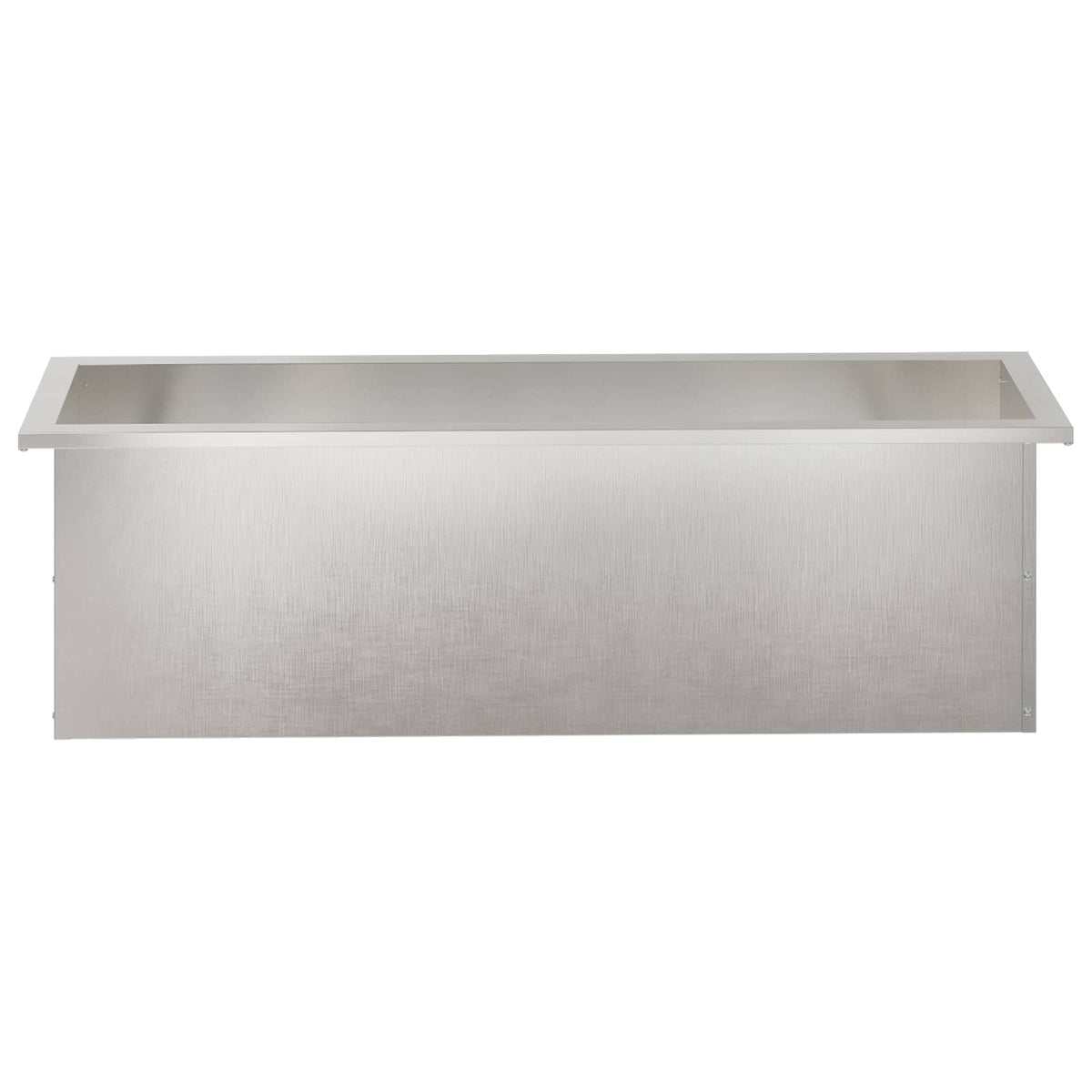 Vrtna posuda za sadnju s LED svjetlom Srebrna 30 x 100 x 30 cm