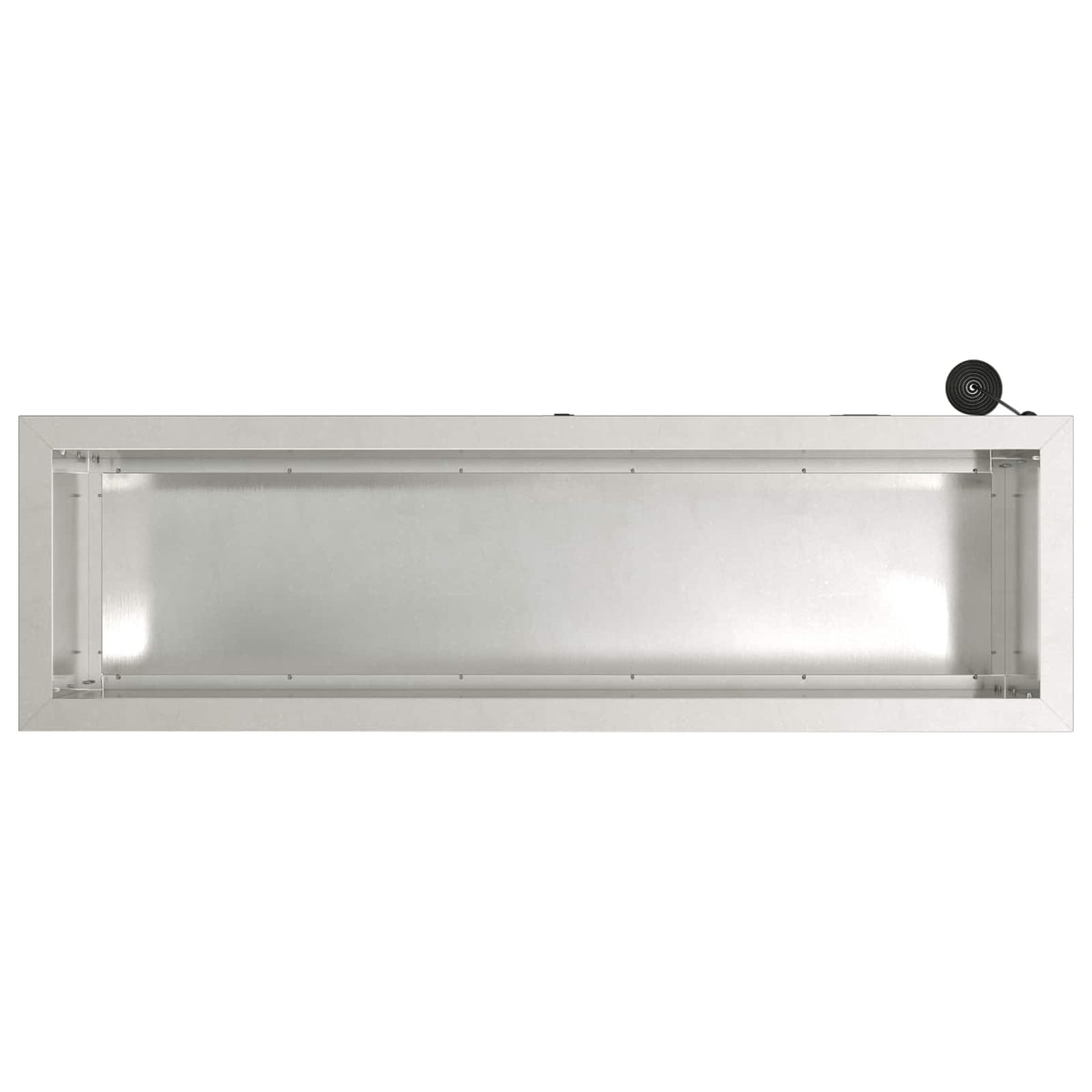 Vrtna posuda za sadnju s LED svjetlom Srebrna 30 x 100 x 30 cm