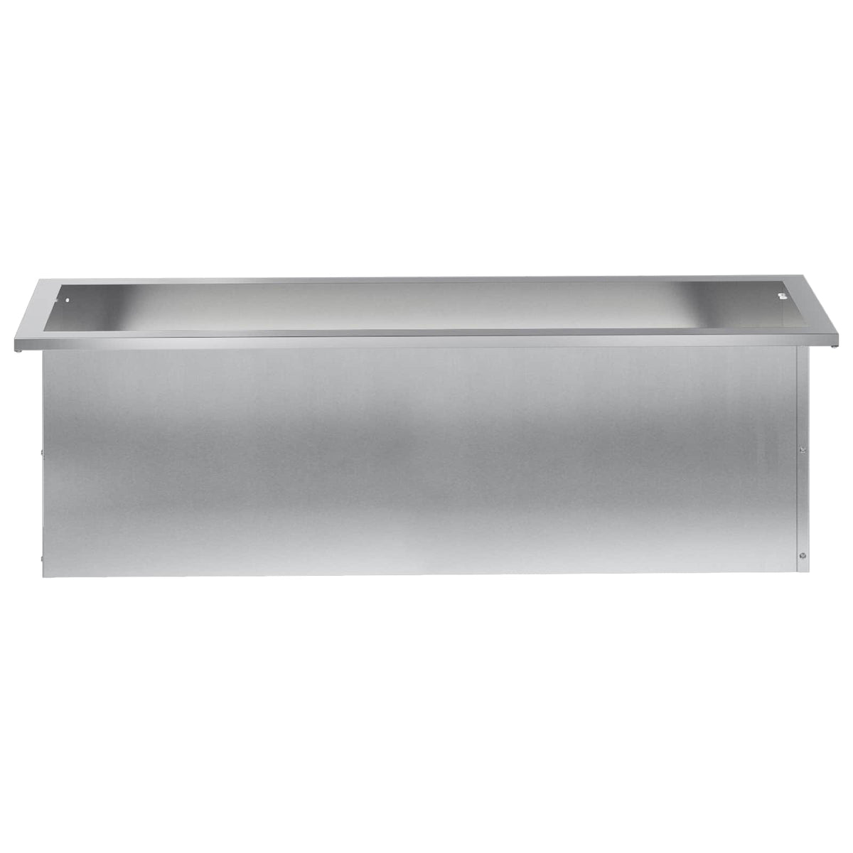 Vrtna posuda za sadnju s LED svjetlom Srebrna 30 x 100 x 30 cm