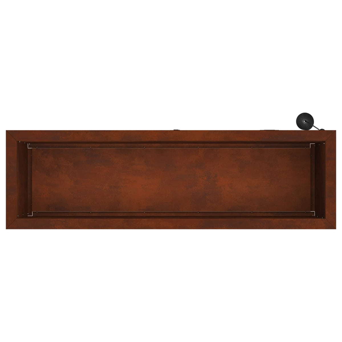 Vrtna posuda za sadnju s LED svjetlom Rđa 30 x 100 x 30 cm