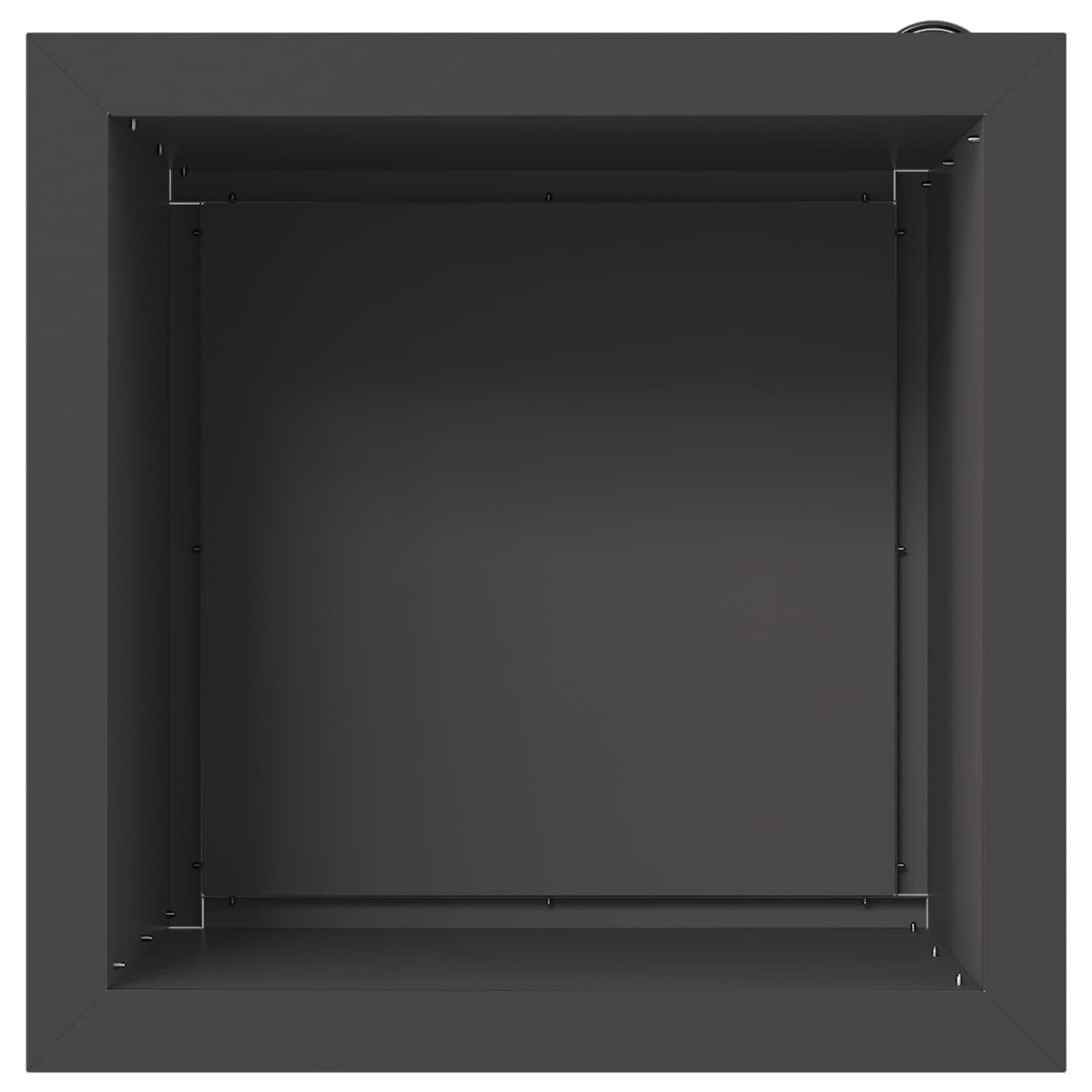 Vrtna posuda za sadnju s LED svjetlom Crna 40 x 40 x 40 cm