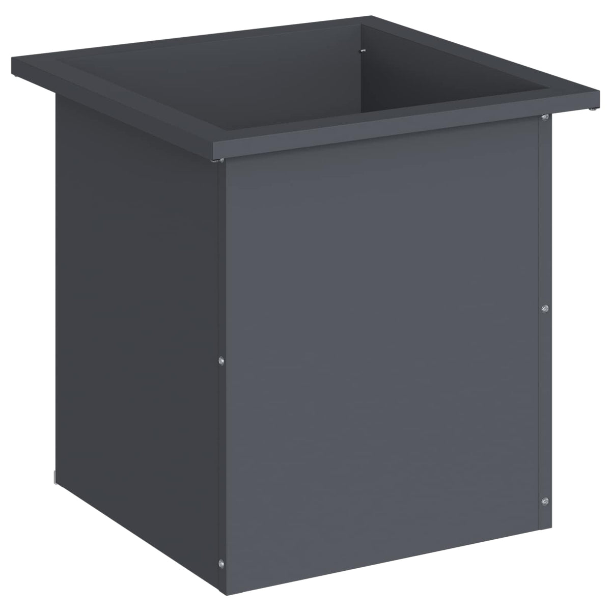 Vrtna posuda za sadnju s LED svjetlom Antracit 40 x 40 x 40 cm