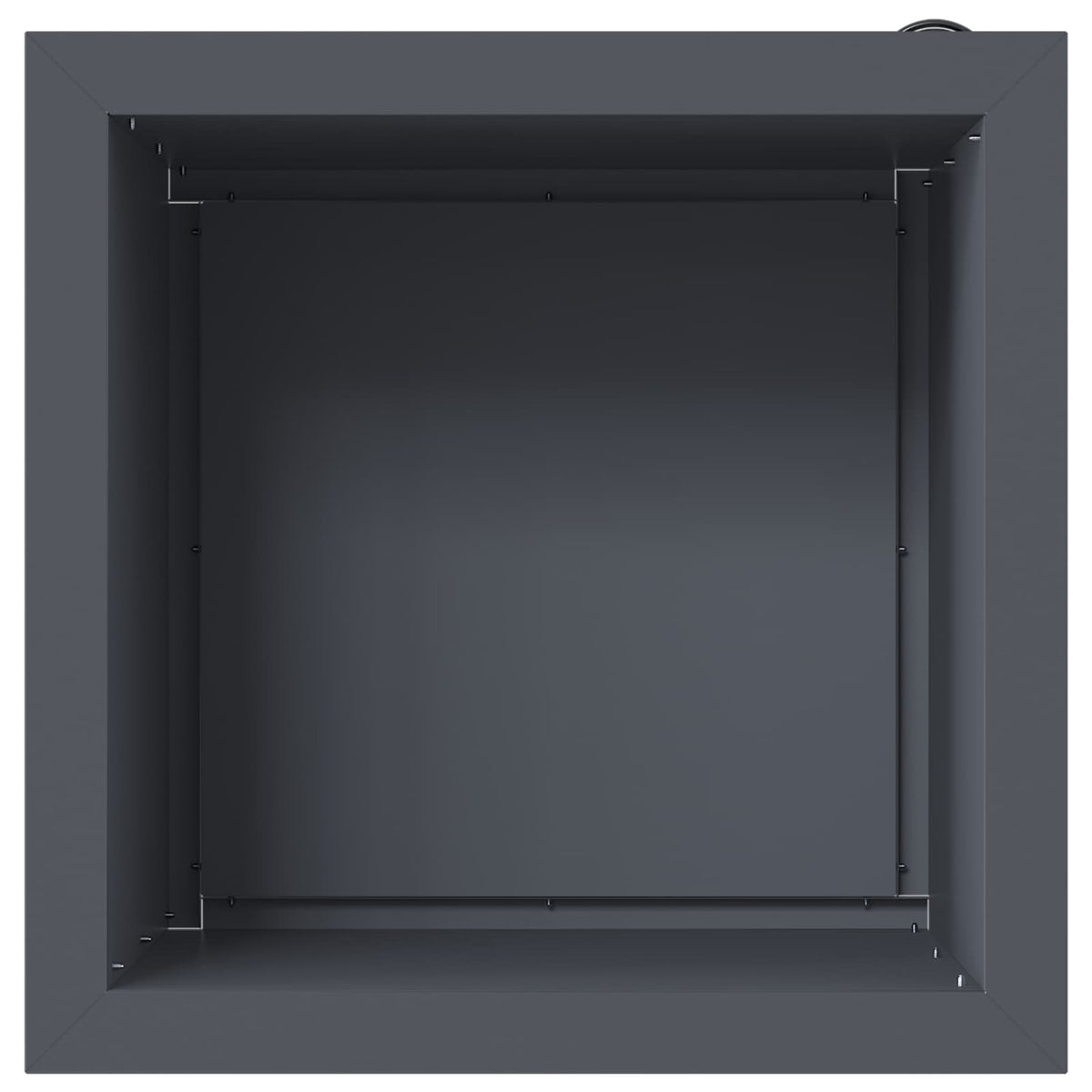Vrtna posuda za sadnju s LED svjetlom Antracit 40 x 40 x 40 cm