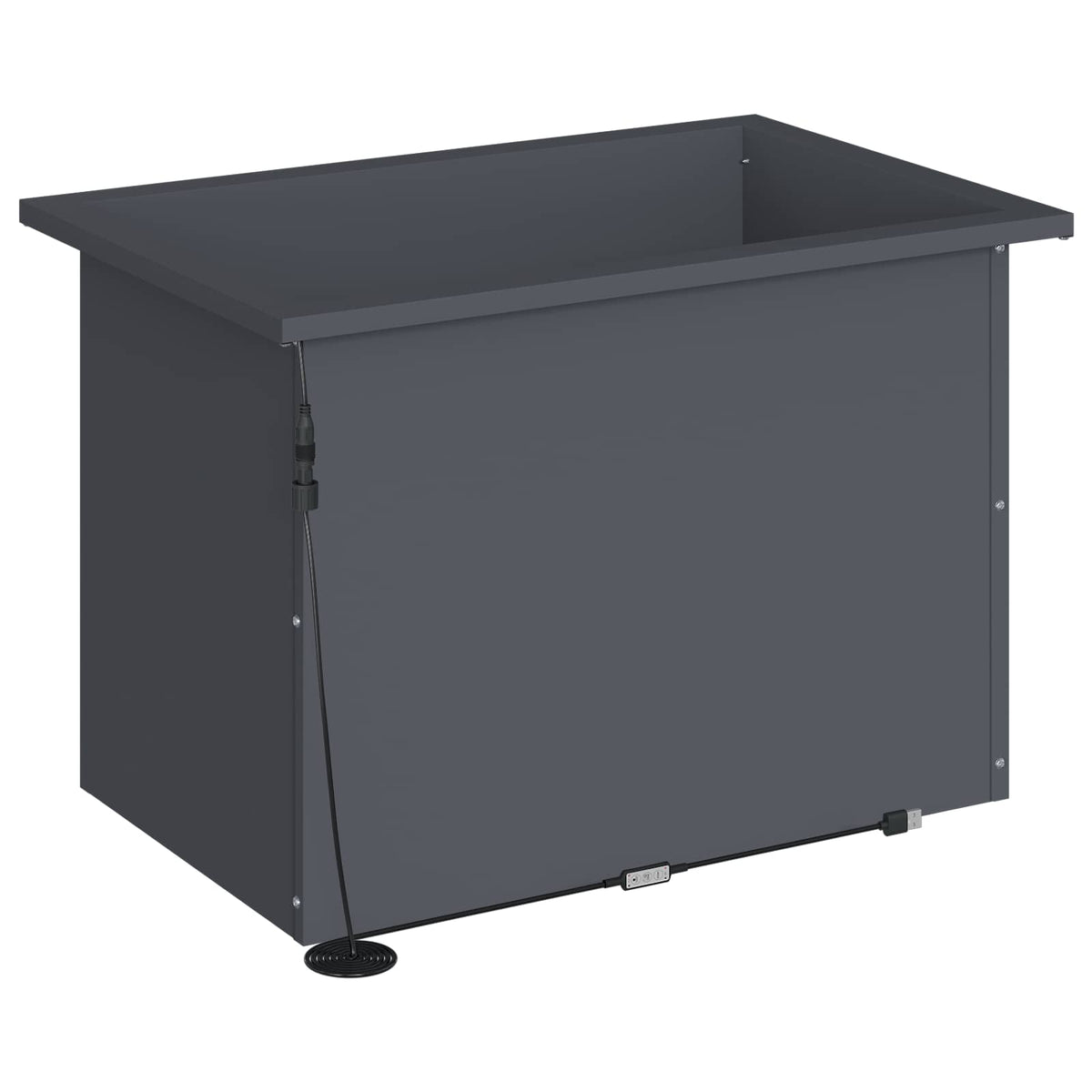 Vrtna posuda za sadnju s LED svjetlom Antracit 40 x 60 x 40 cm