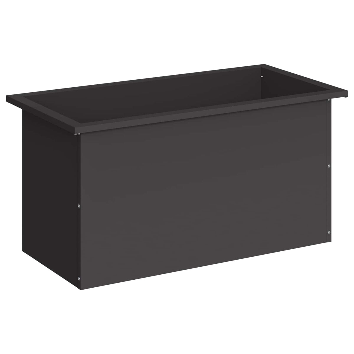 Vrtna posuda za sadnju s LED svjetlom Crna 40 x 80 x 40 cm