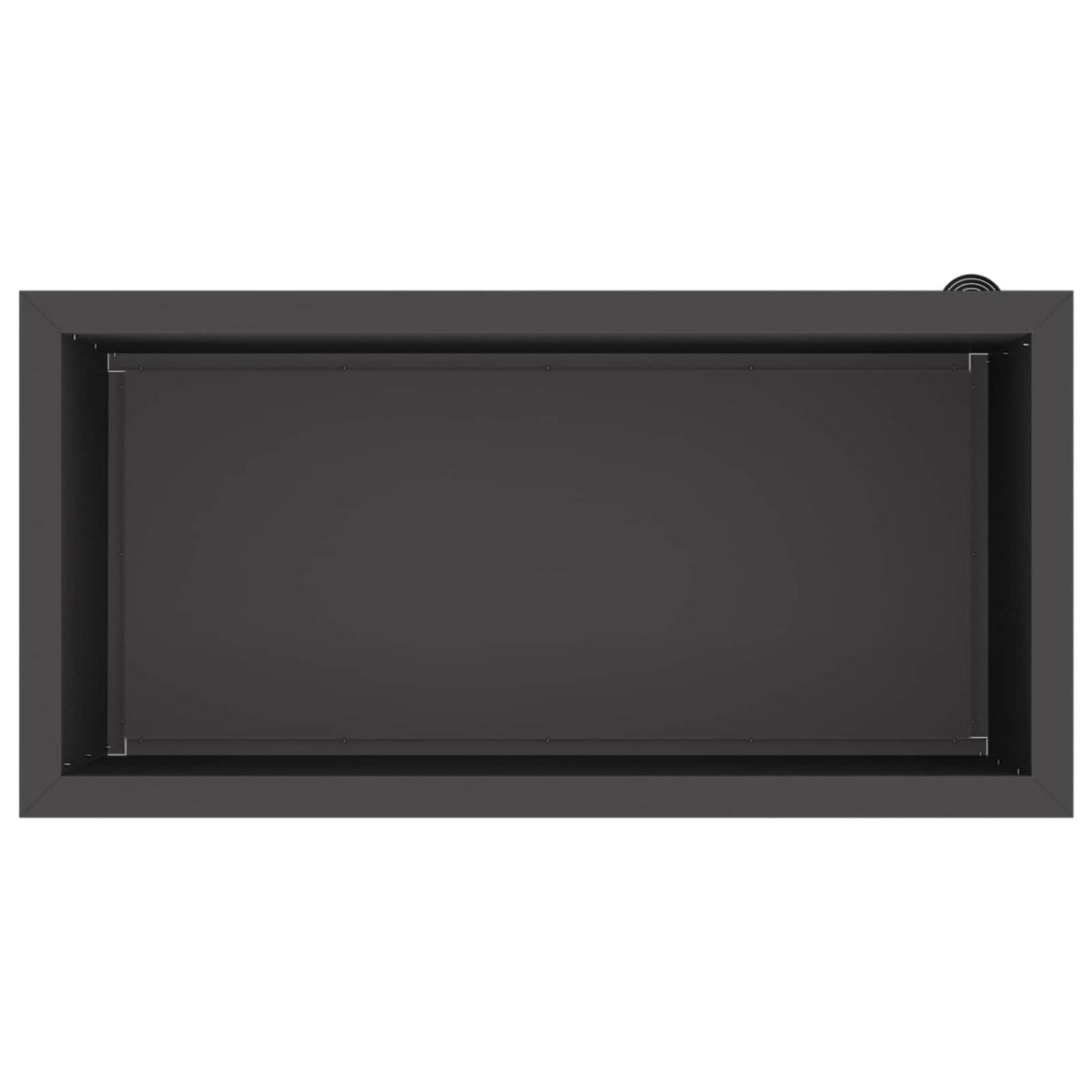 Vrtna posuda za sadnju s LED svjetlom Crna 40 x 80 x 40 cm