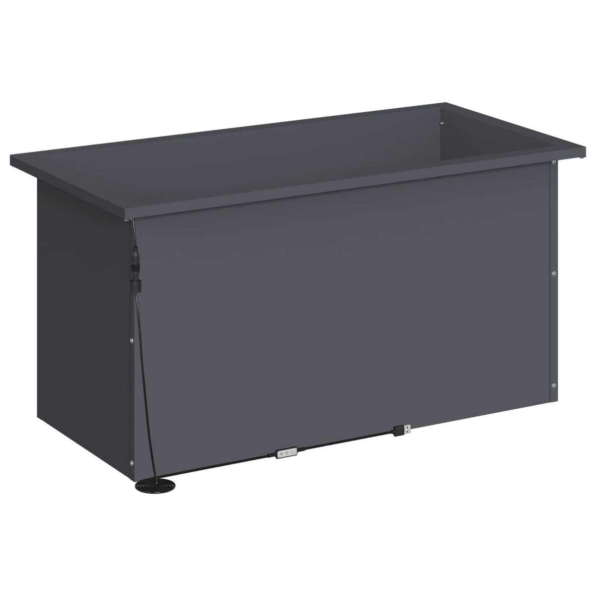 Vrtna posuda za sadnju s LED svjetlom Antracit 40 x 80 x 40 cm