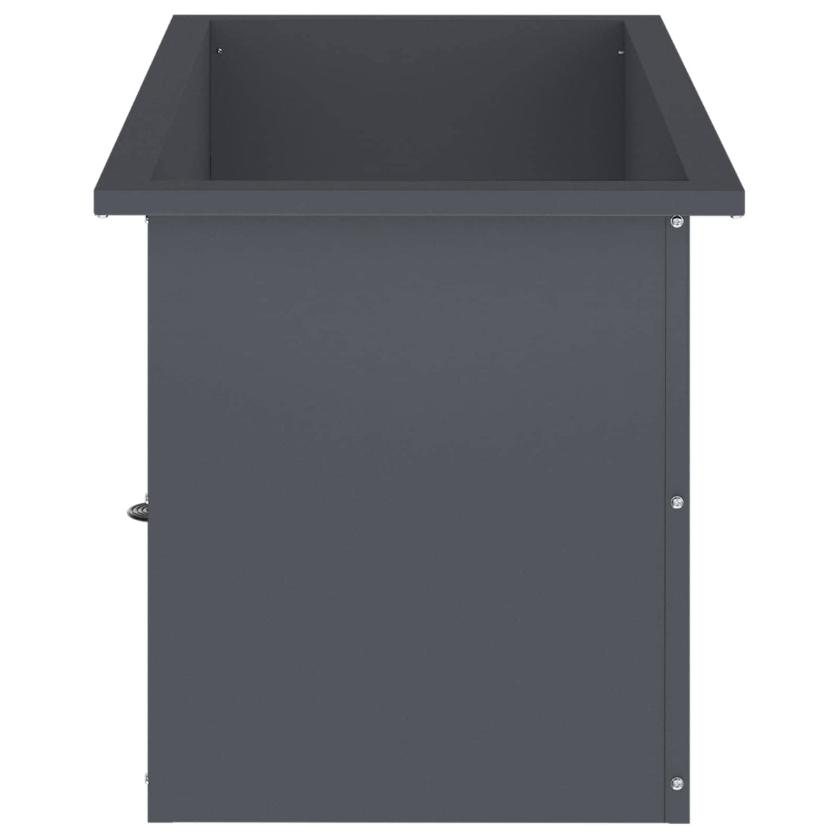 Vrtna posuda za sadnju s LED svjetlom Antracit 40 x 80 x 40 cm