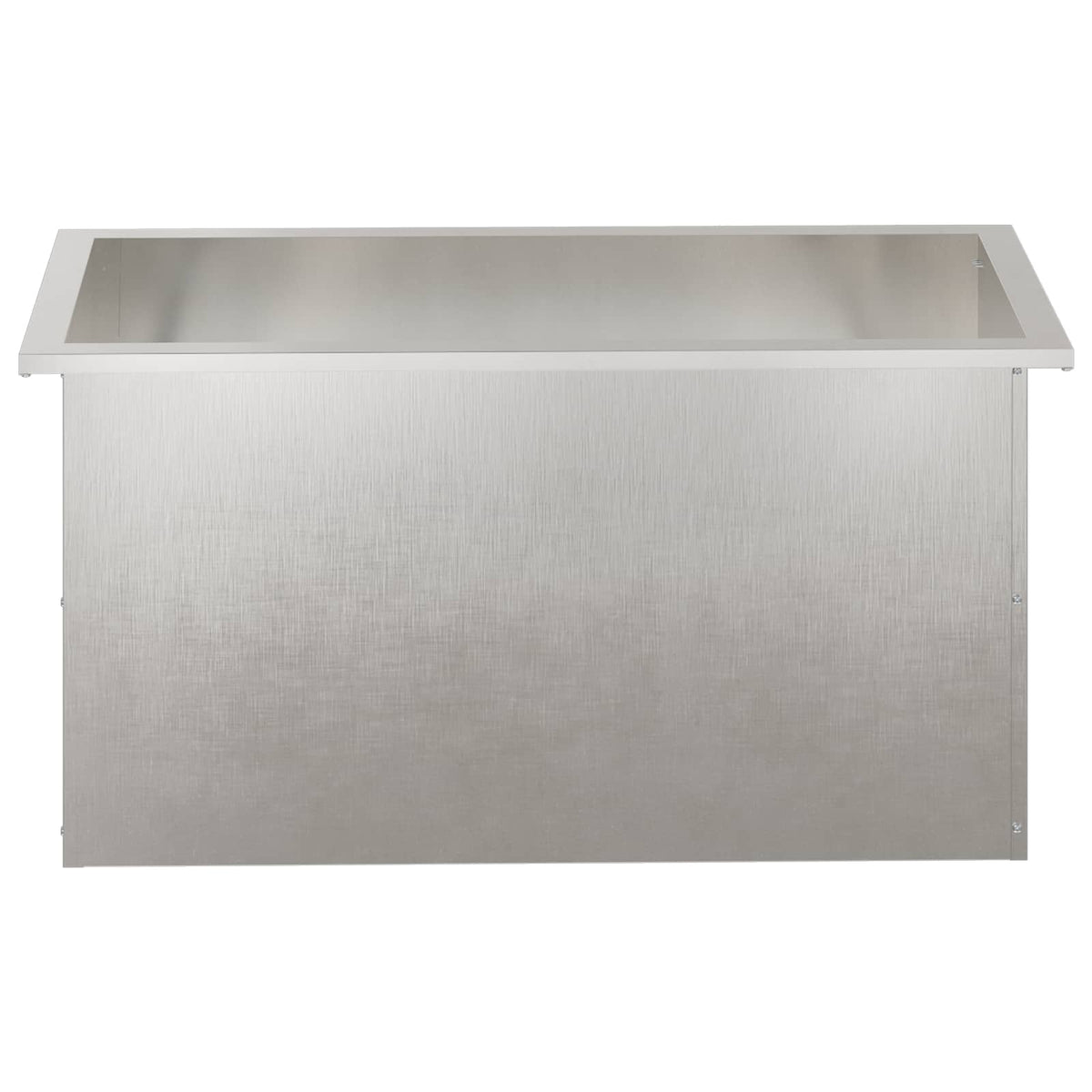 Vrtna posuda za sadnju s LED svjetlom Srebrna 40 x 80 x 40 cm