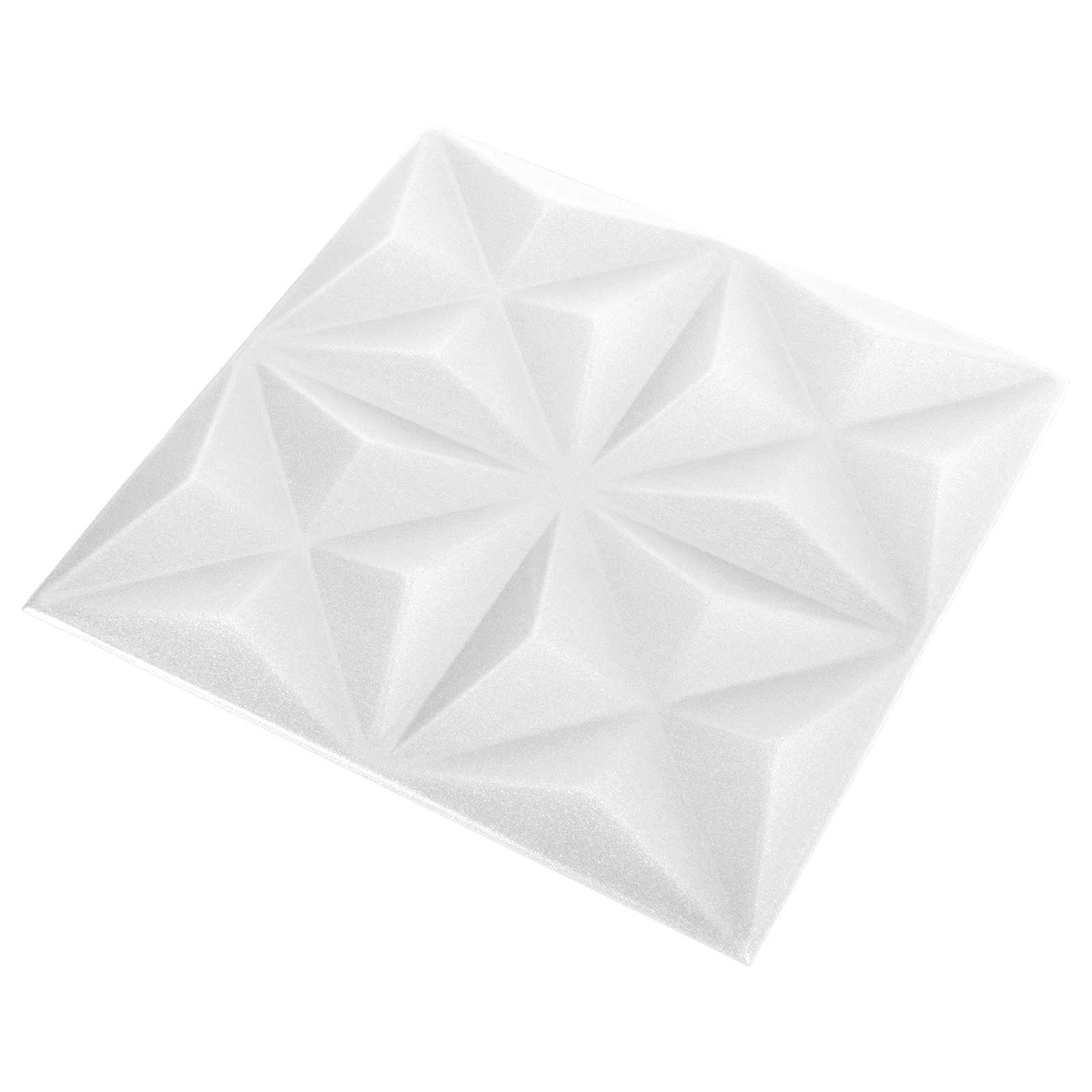 Zidne panele 24 pcs Origami bijela 50 x 50 cm XPS pjena