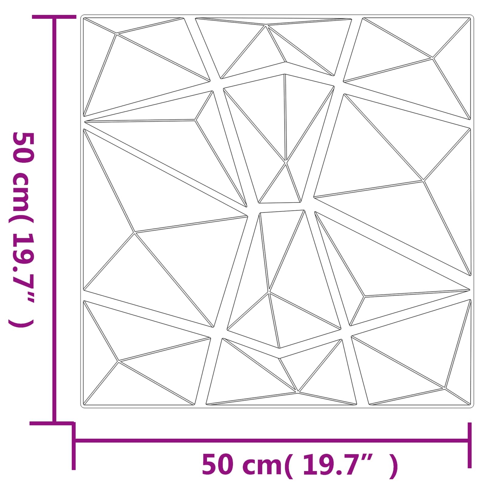 Zidne panele 24 pcs Betonska siva 50 x 50 cm XPS pjena