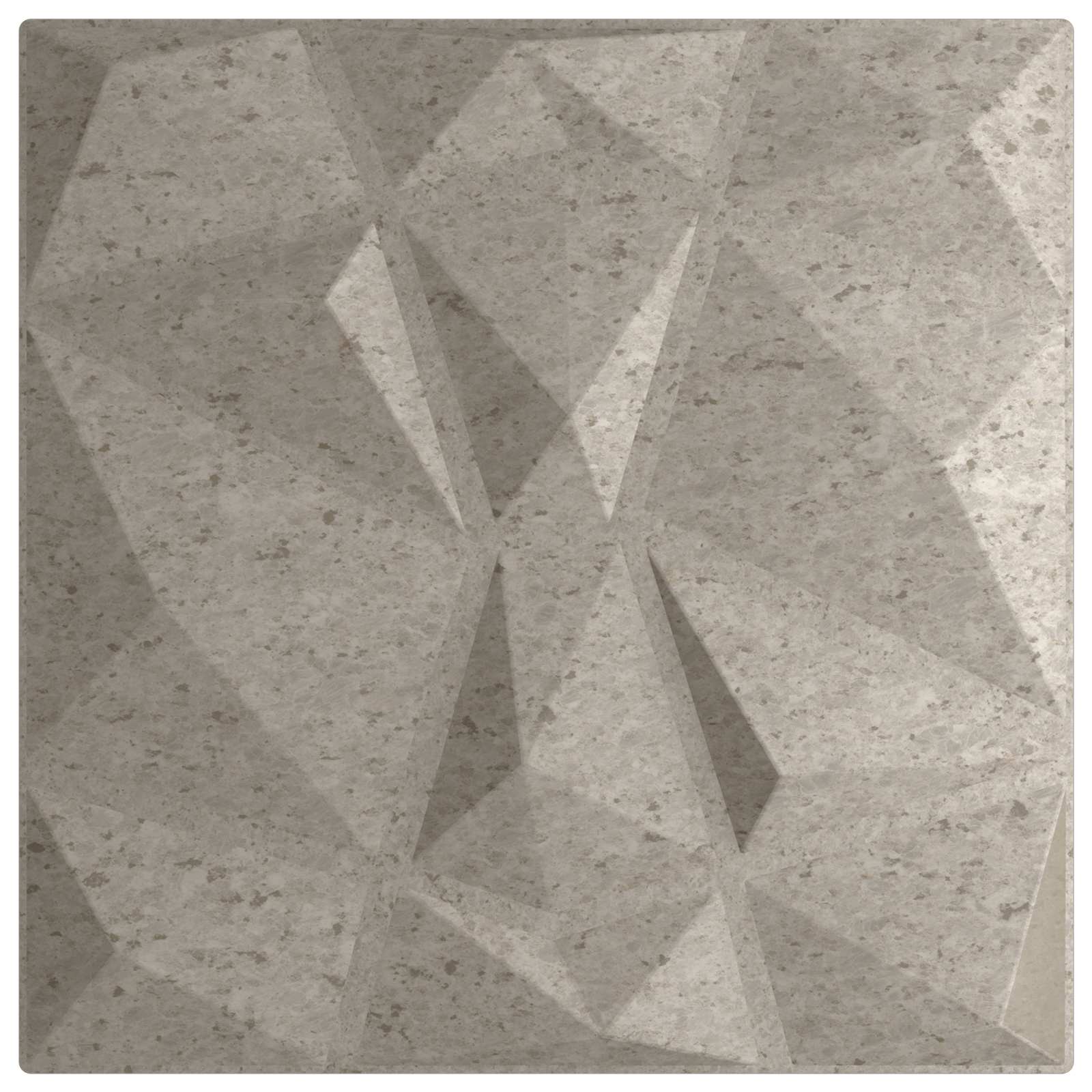 Zidne panele 48 pcs Betonska siva 50 x 50 cm XPS pjena