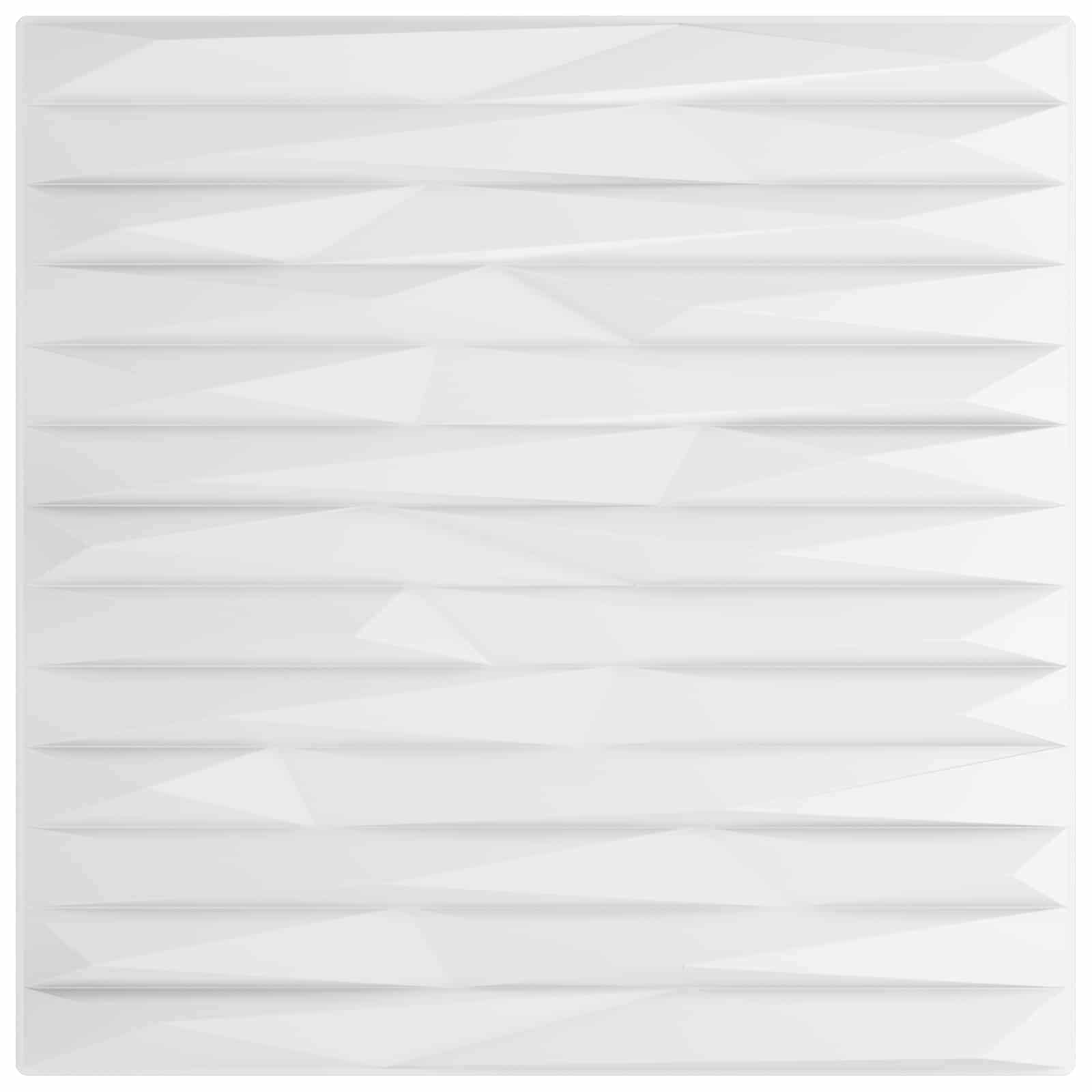 Zidne panele 24 pcs Bijeli Kamen 50 x 50 cm XPS pjena