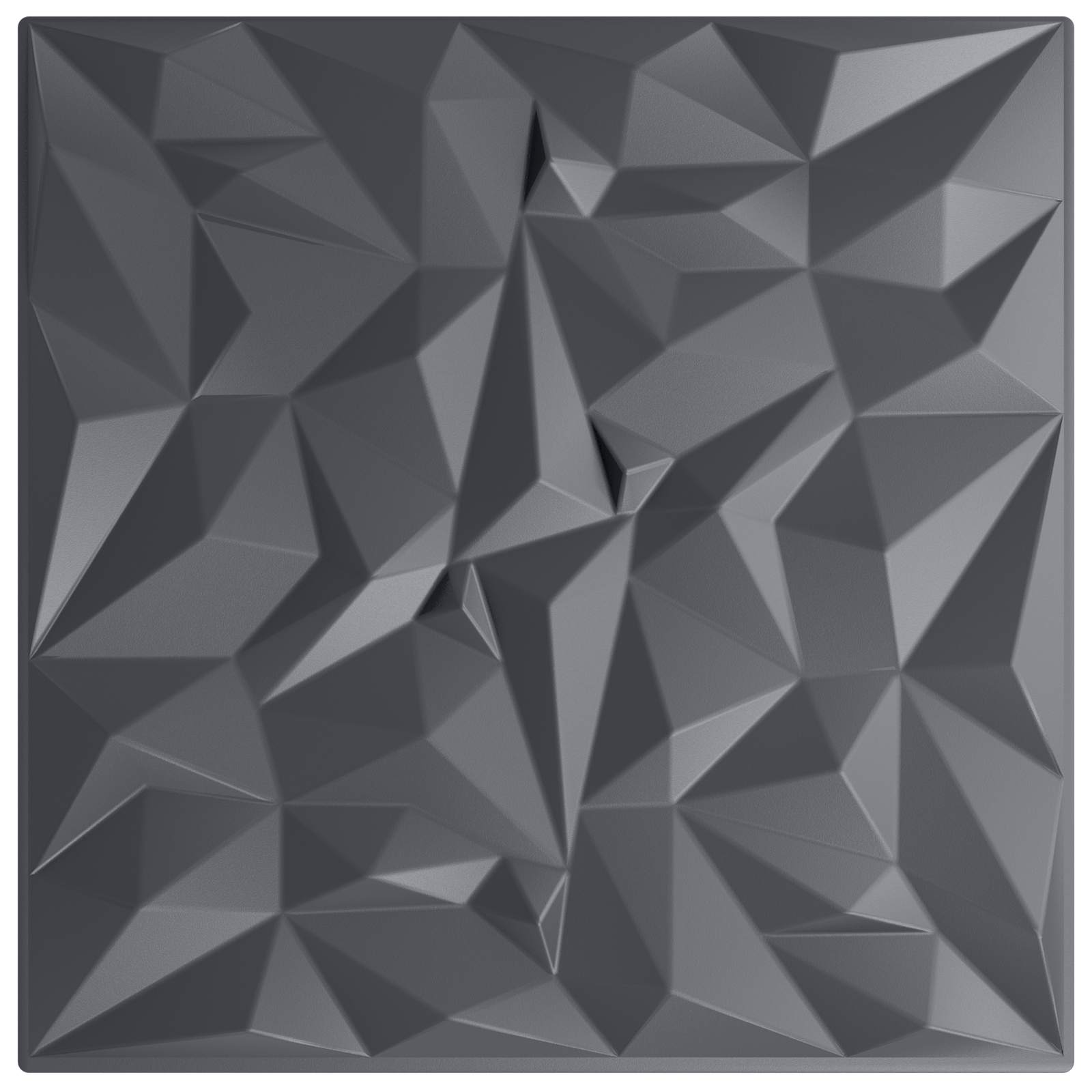 Zidne panele 24 pcs Ametist siva 50 x 50 cm XPS pjena