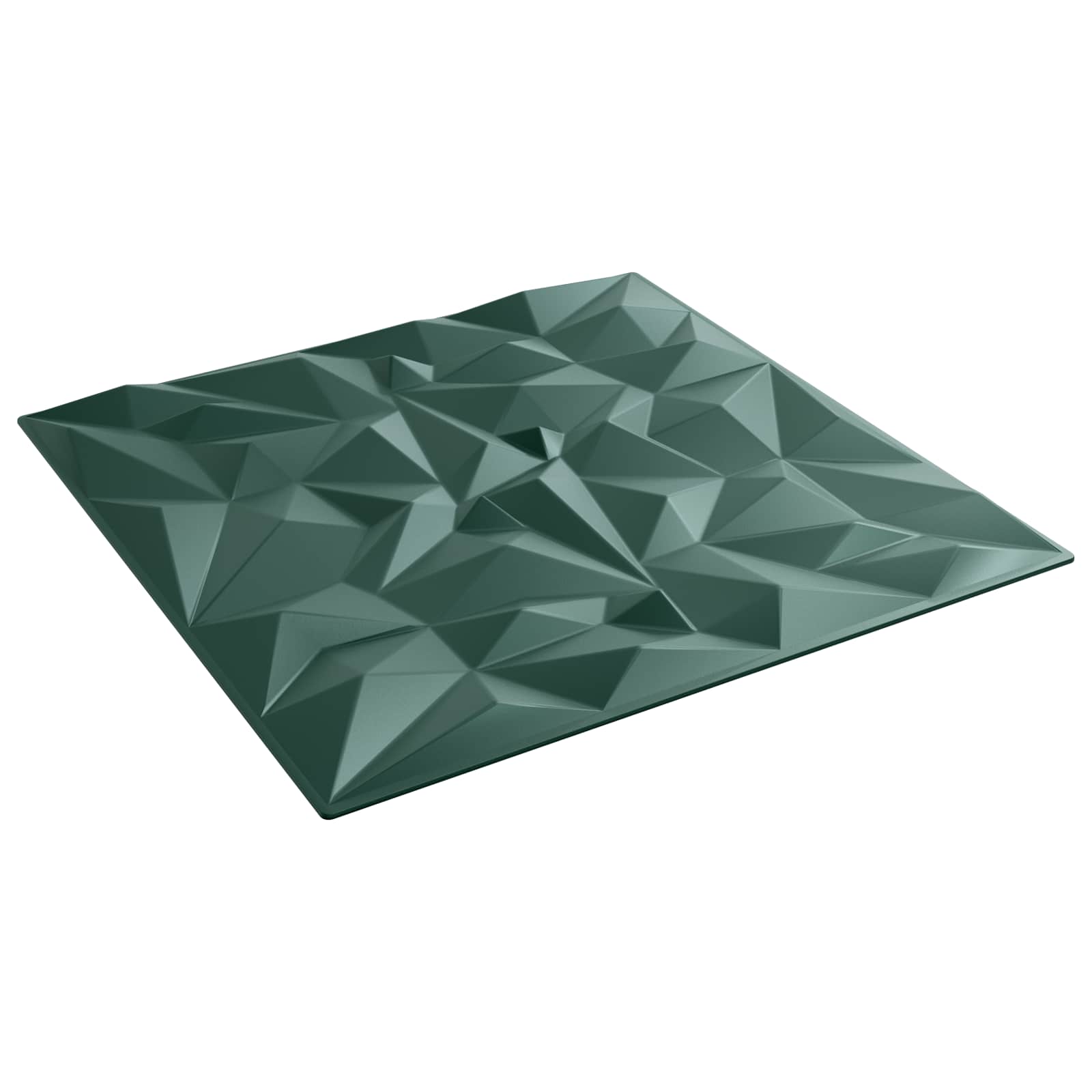 Zidne panele 48 pcs Ametist zelena 50 x 50 cm XPS pjena