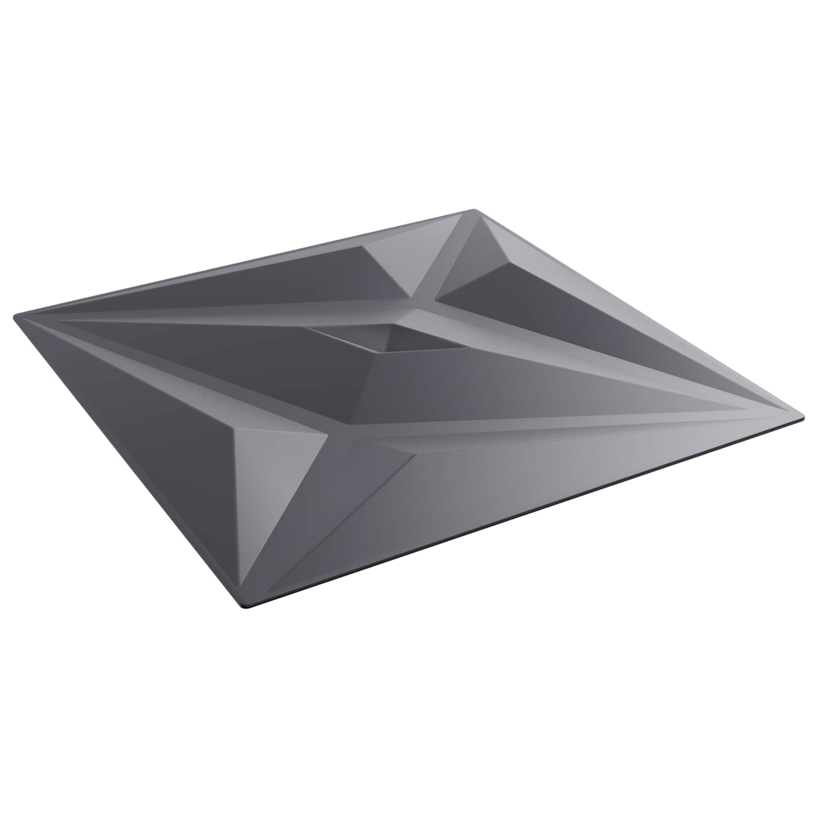 Zidne panele Zvijezda 48 pcs Zvijezda siva 50 x 50 cm XPS pjena