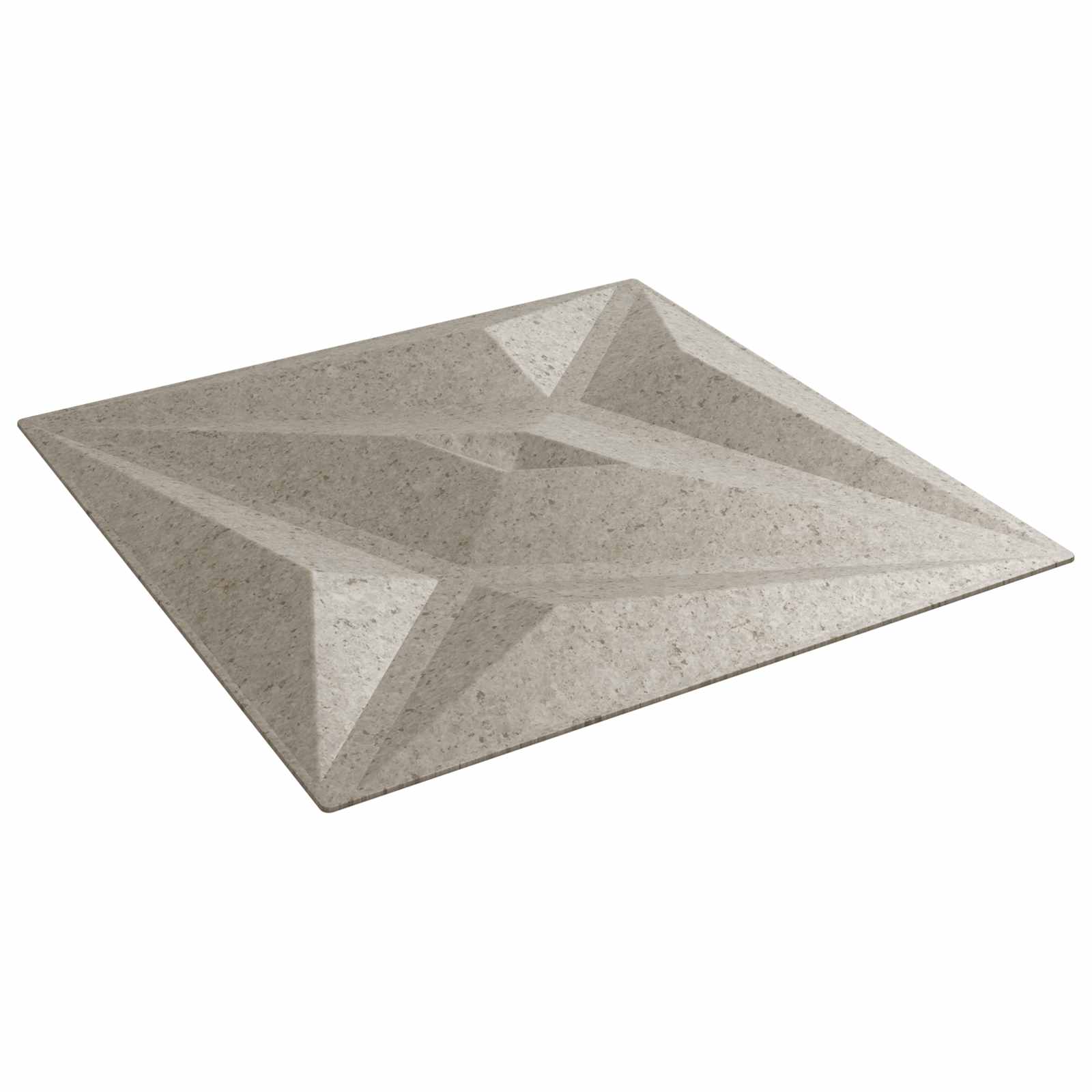 Zidne panele 48 pcs Zvijezda beton 50 x 50 cm XPS pjena