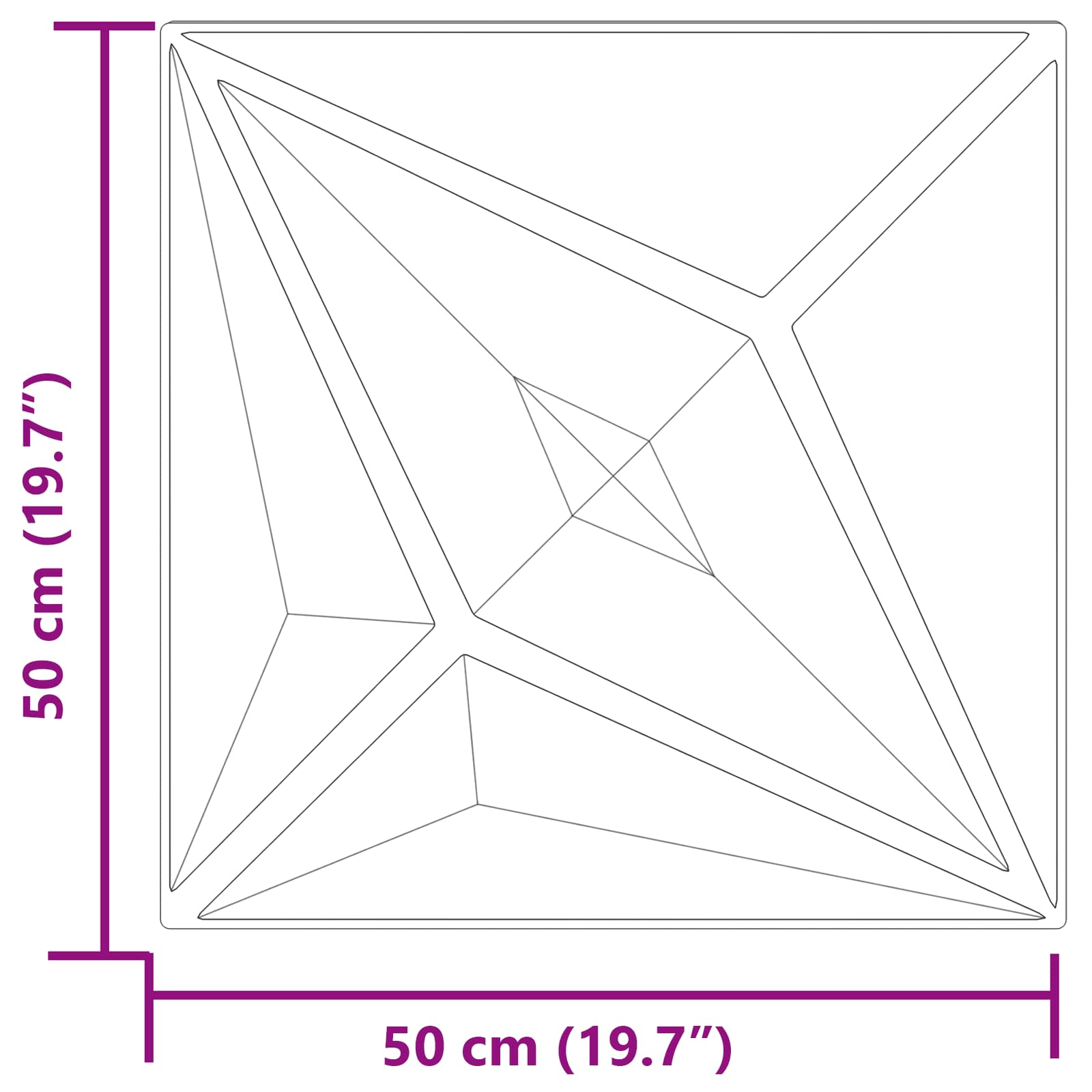 Zidne panele 48 pcs Zvijezda zelena 50 x 50 cm XPS pjena