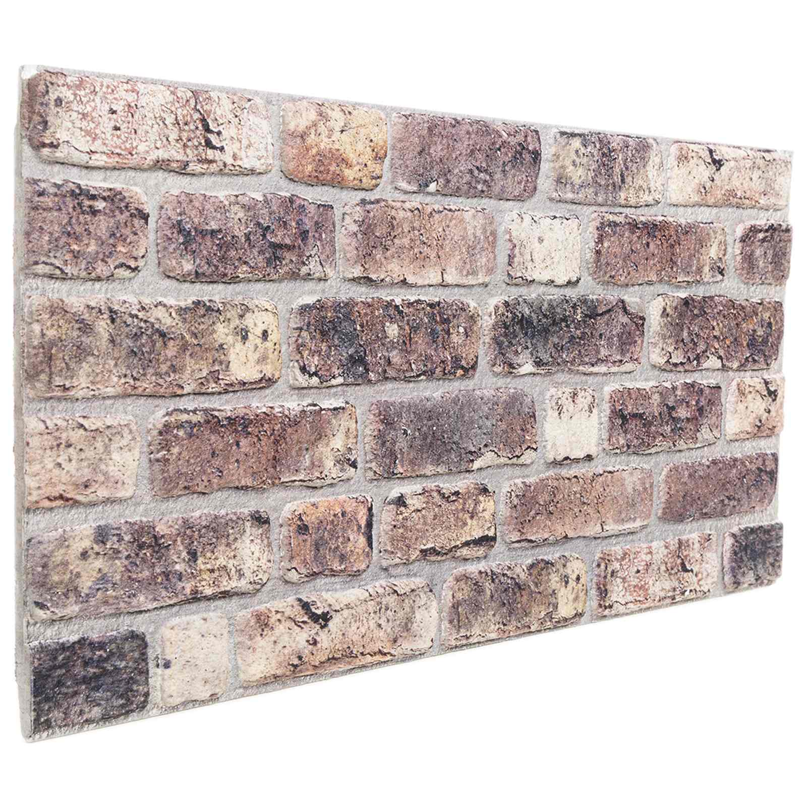 Zidne panele 10 pcs Tamno smeđa 100 x 50 cm EPS pjena